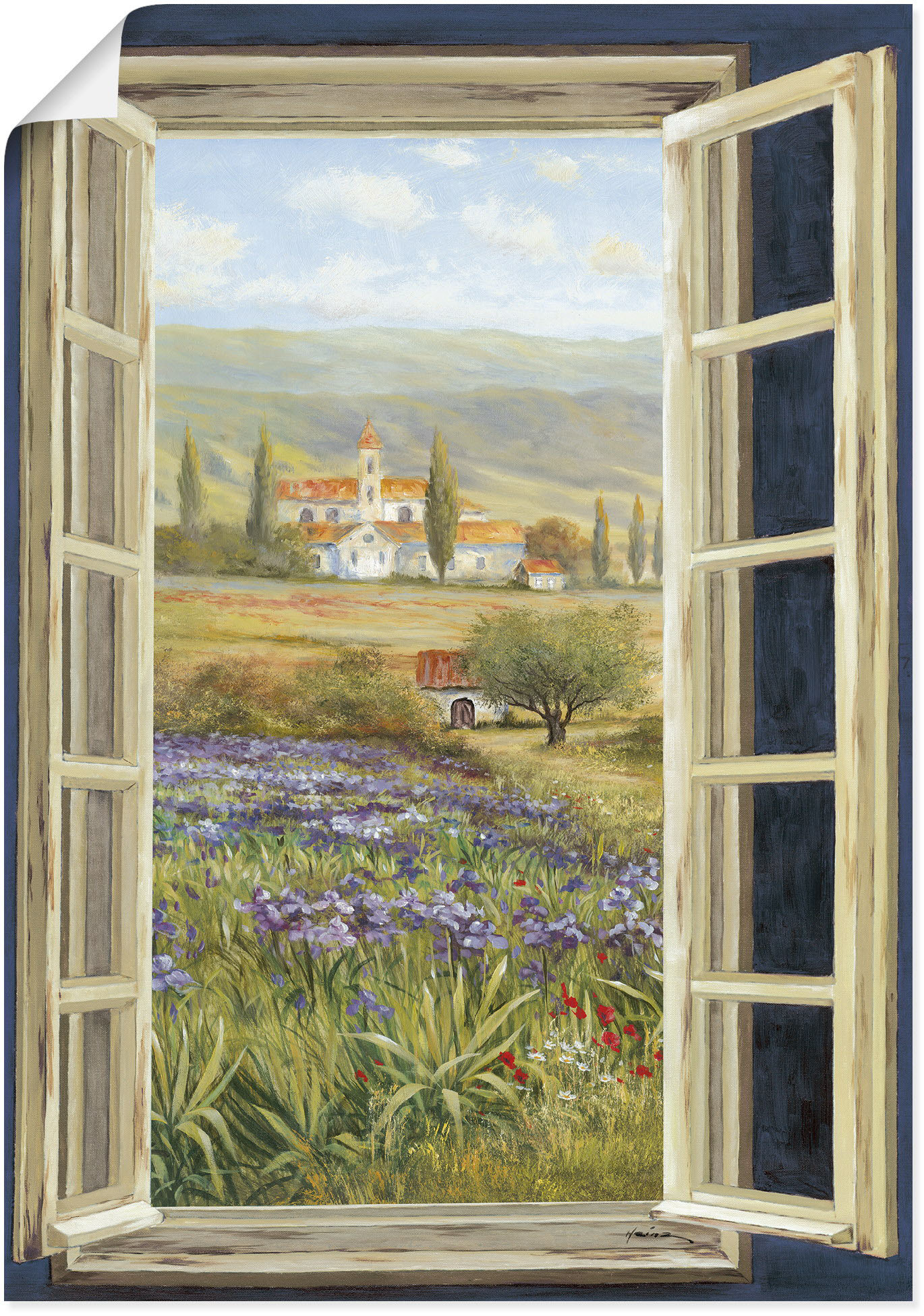 Wandaufkleber Poster bei Leinwandbild, OTTO »Mohnfeld«, bestellen oder als Blumenwiese, versch. (1 Artland Wandbild Größen Alubild, St.), in