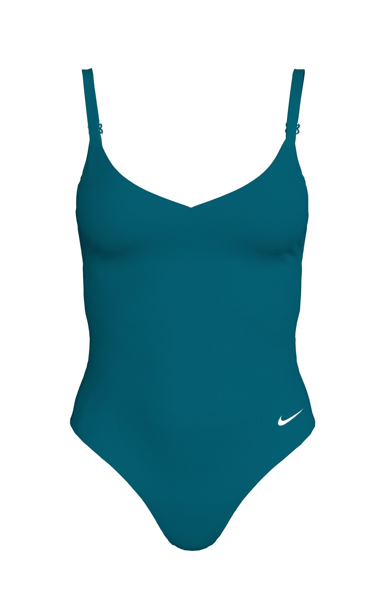Nike Badeanzug »V-NECK ONE PIECE« mittlerer Halt, verstellbare Rücken- und Schulterträger