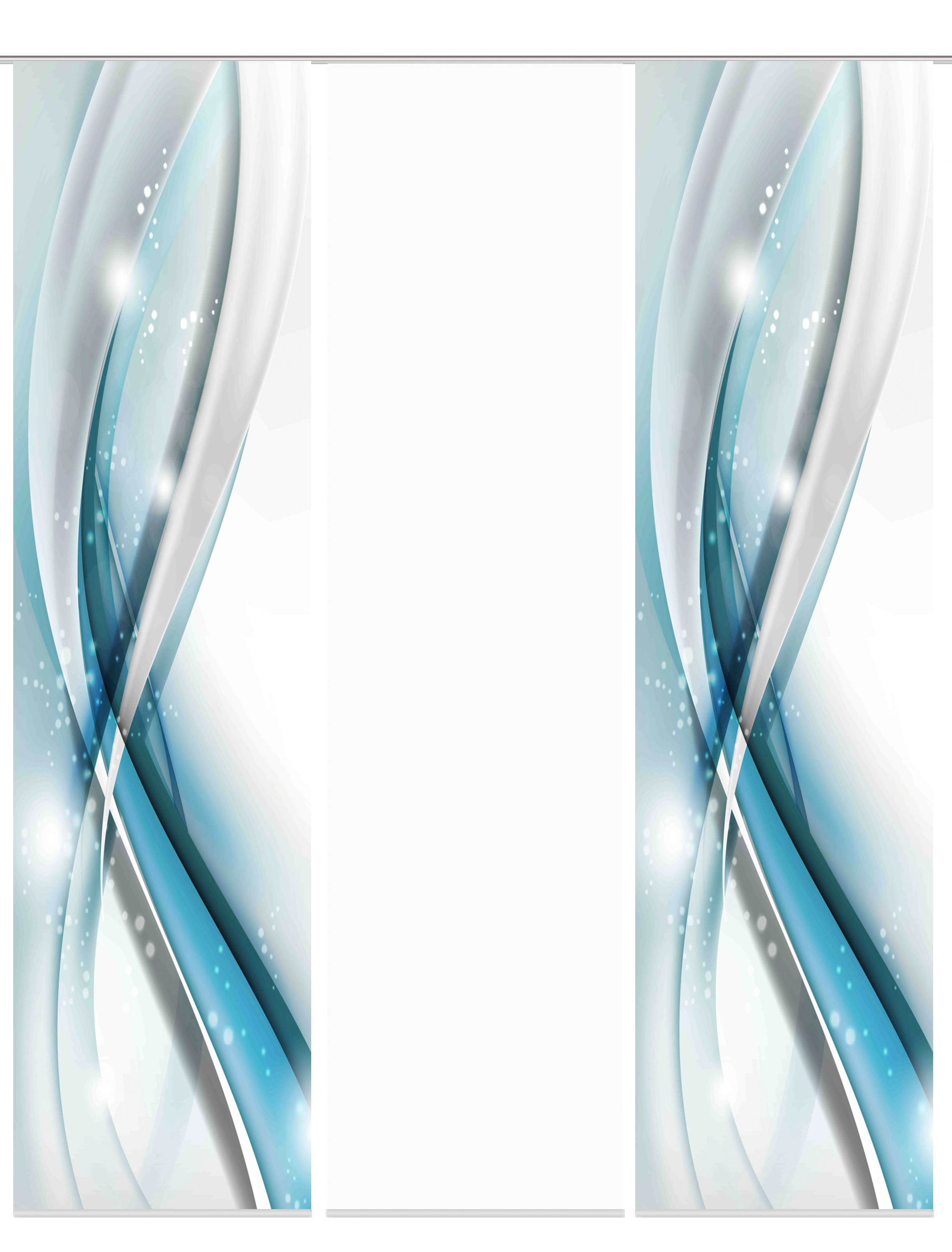 HOME WOHNIDEEN Schiebegardine »GLIWE« Paneelwagen 3 Stk. tlg. Schiebevorhang Digi 3er Set GLIWE GRÜN