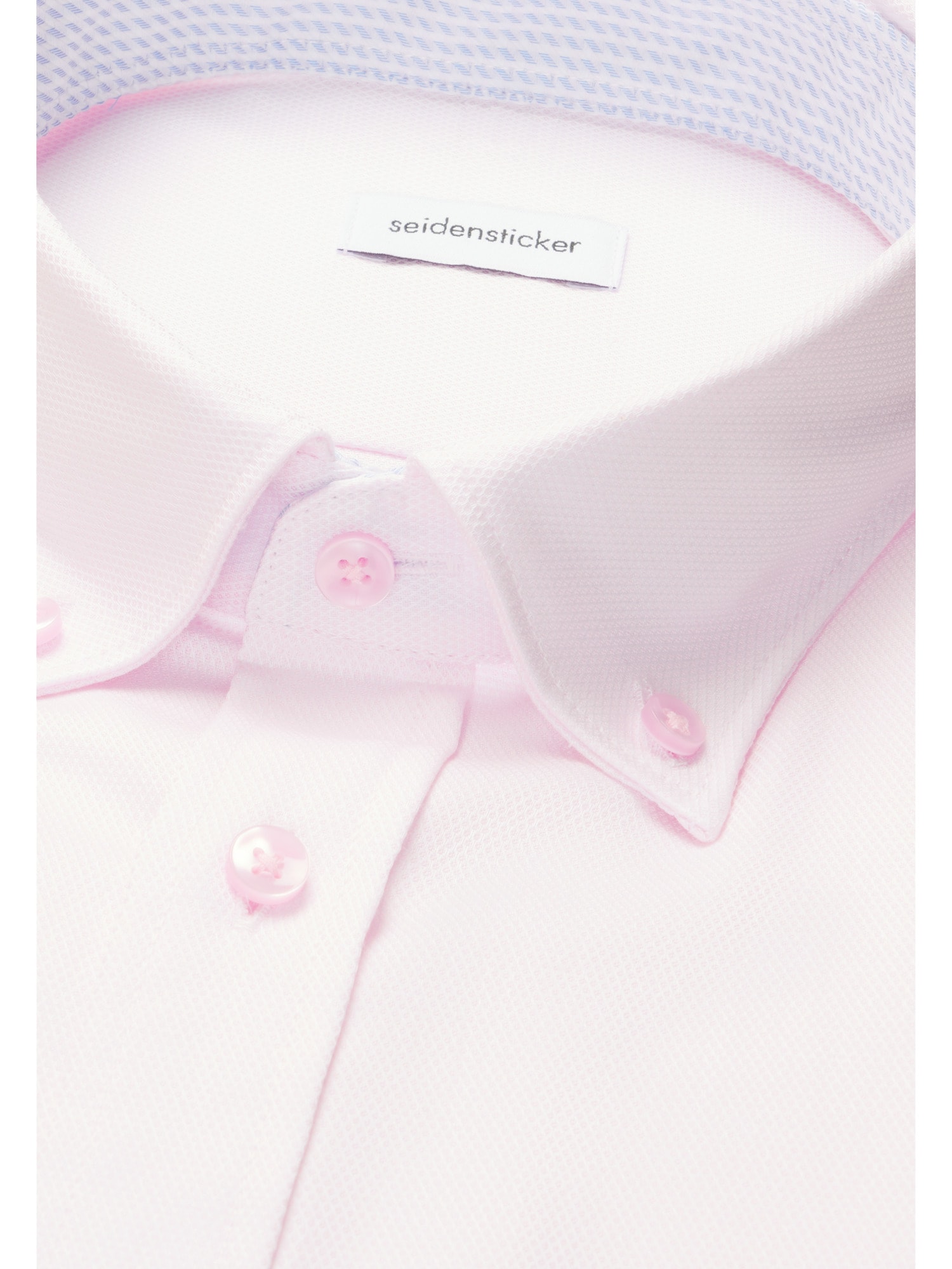 seidensticker Businesshemd »Schwarze Rose« Shaped 1/2 Button-Down-Kragen Struktur