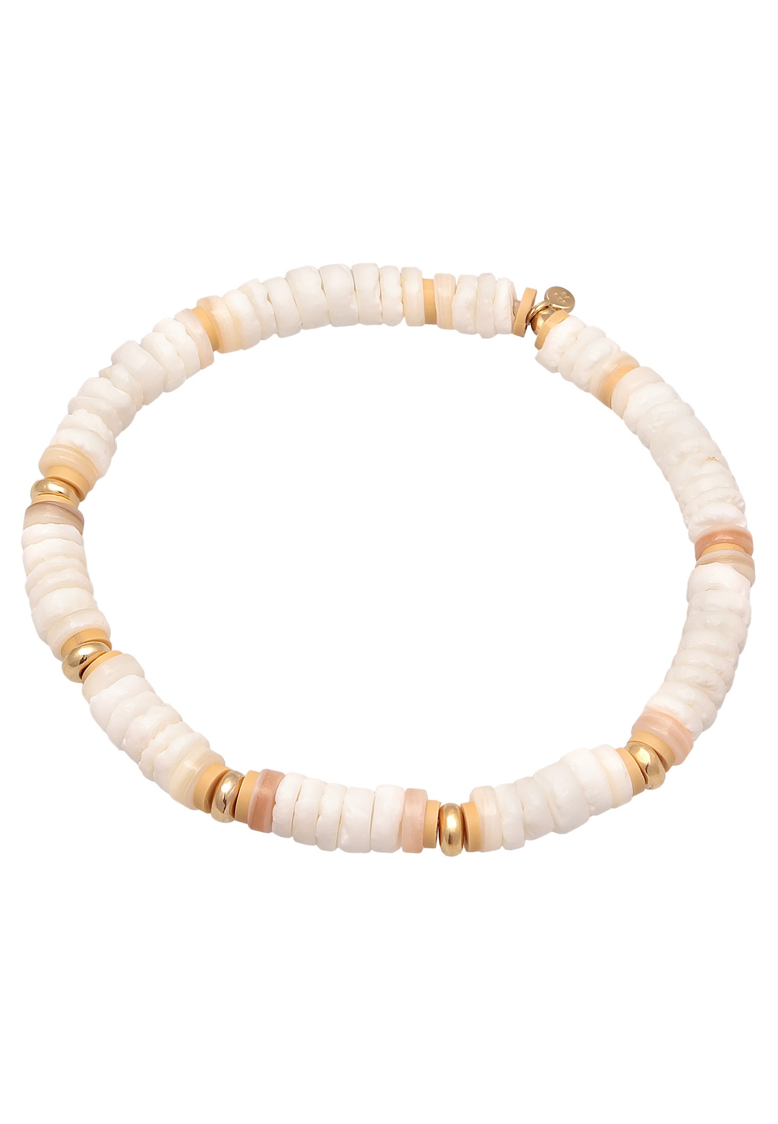 Elli Armkette »Armband Heishi Beads Surfer Strand Style 925 Silber«