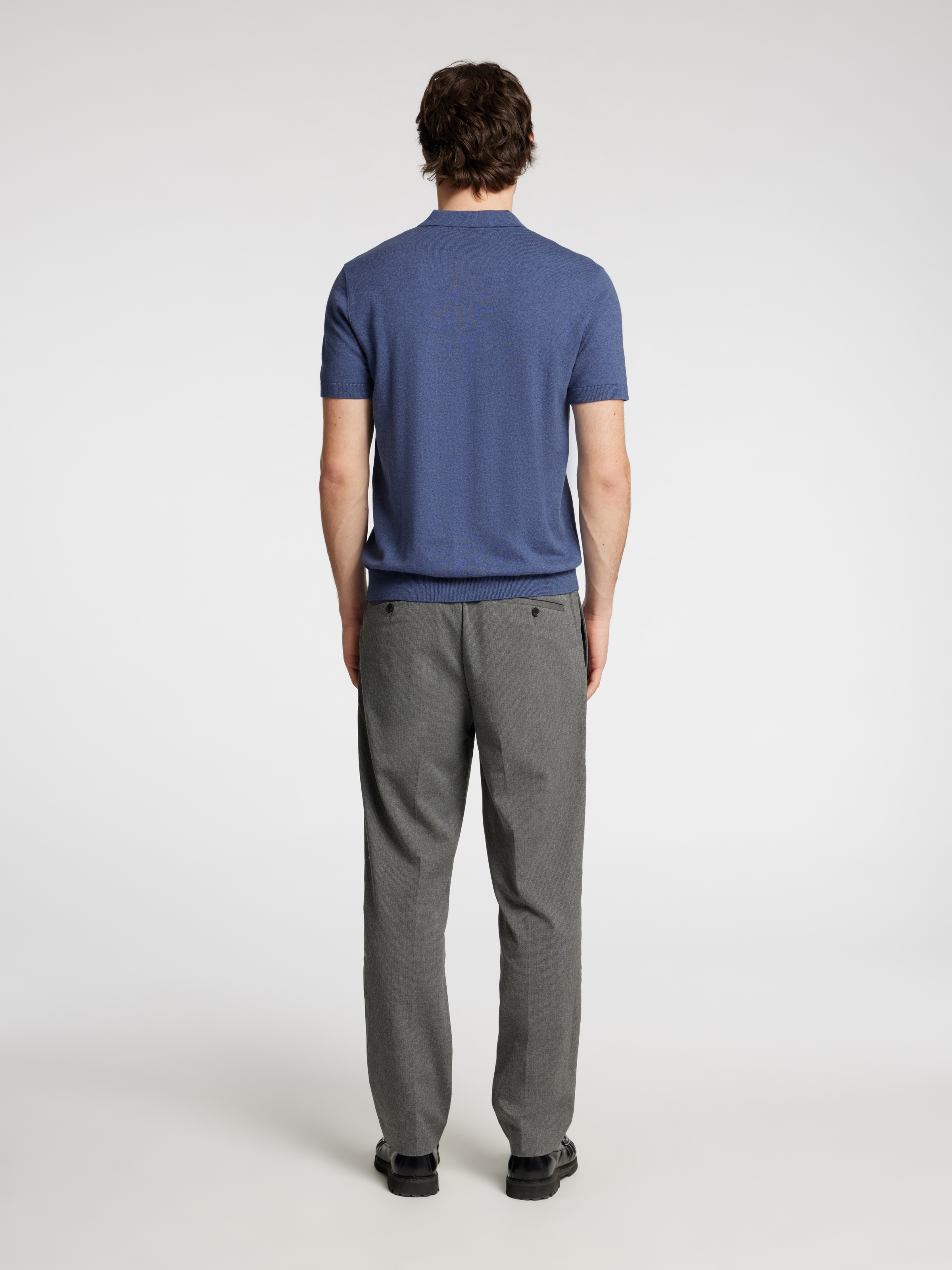 SELECTED HOMME Poloshirt »SLHBERG SS KNIT POLO NOOS«, aus Feinstrick