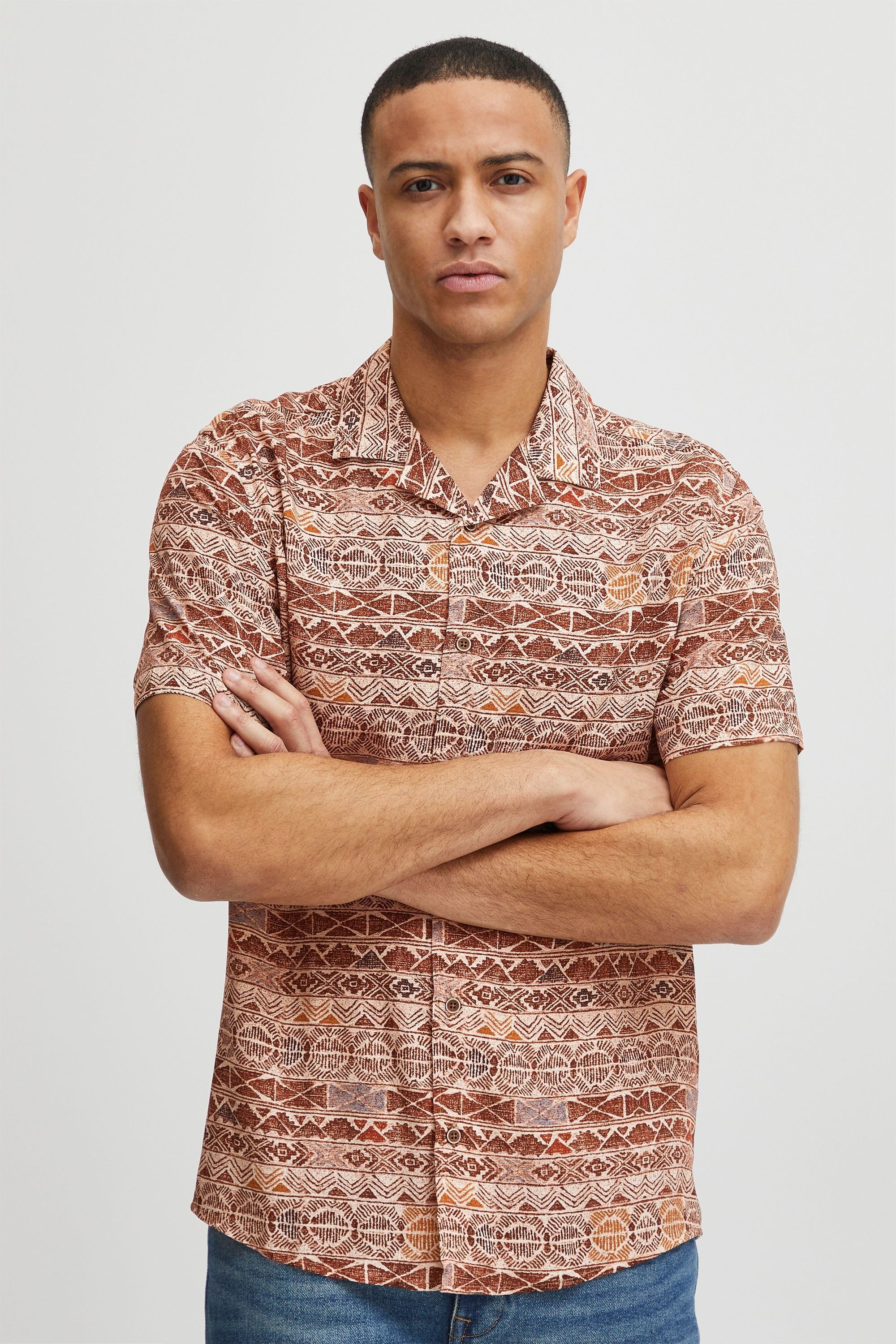 Indicode Kurzarmshirt »Kurzarmhemd IDMariol«