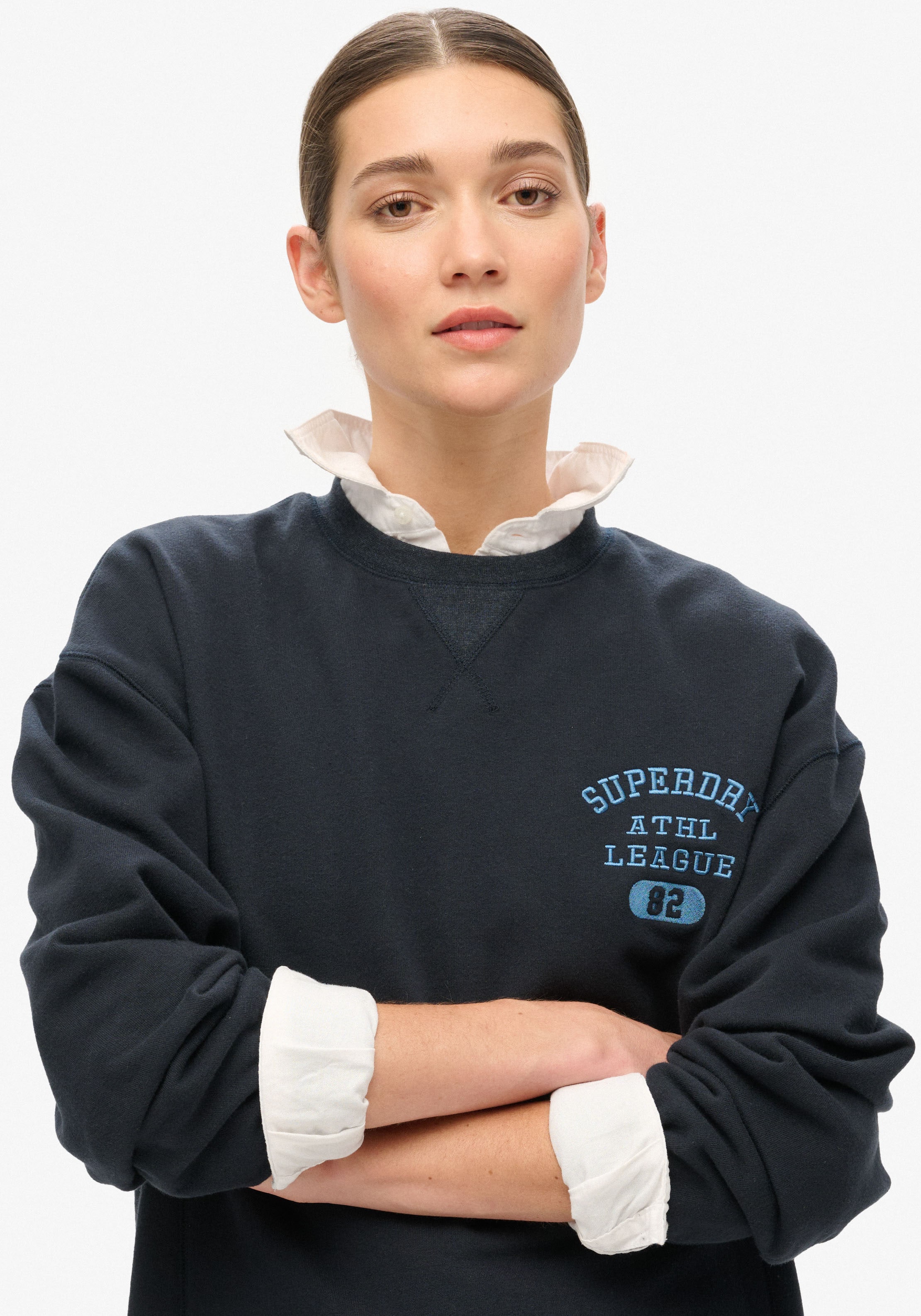 Superdry Sweatshirt »ATHLETIC LOOSE CROP CREW«