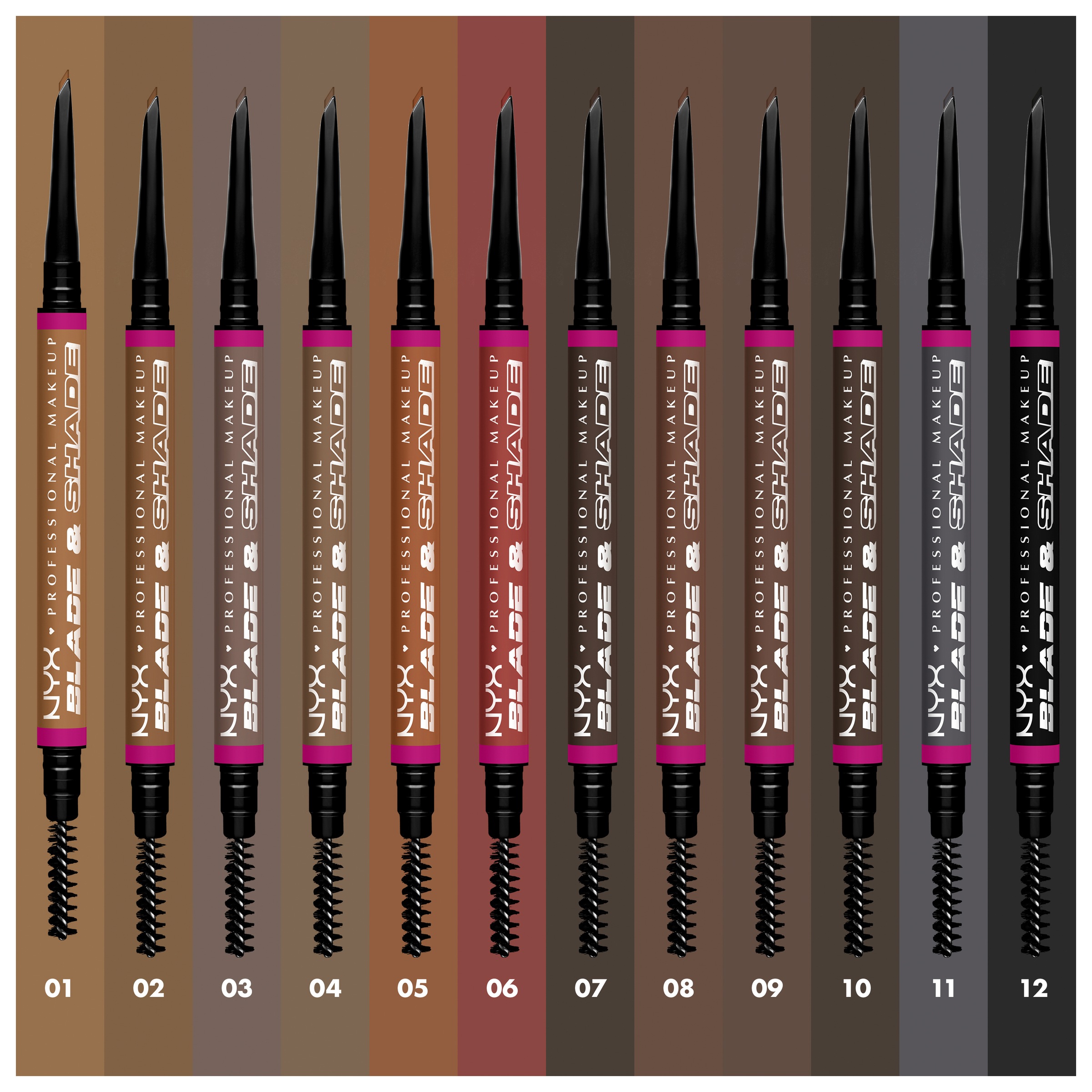 NYX Augenbrauenpflege »NYX Professional Makeup Blade & Shade Augenbrauenstift«