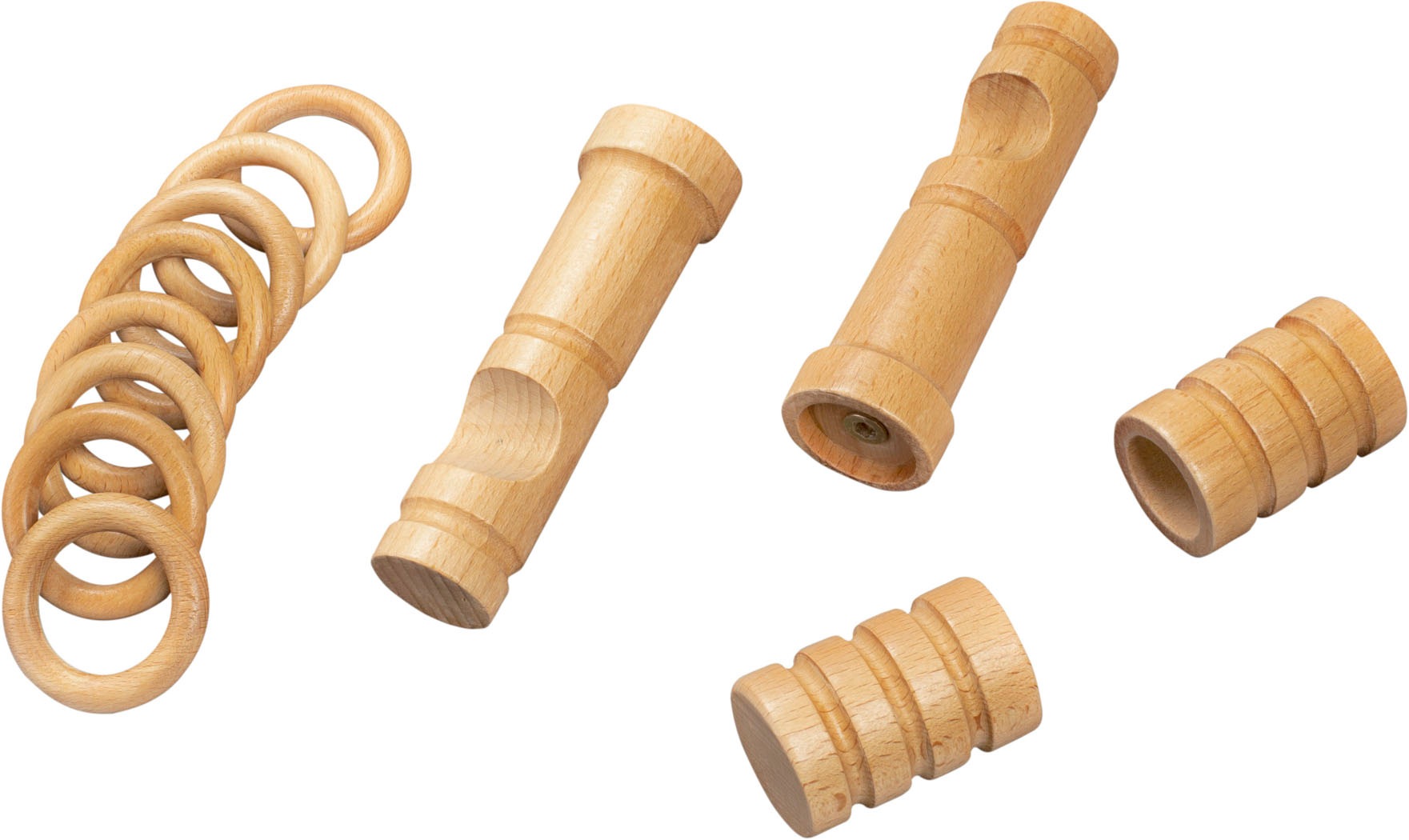 SN DECO GROUP Gardinenstange »Pisa« 1 läufig-läufig Fixmaß 28 mm, Holz, verschiedene Längen und Farben, Komplettset