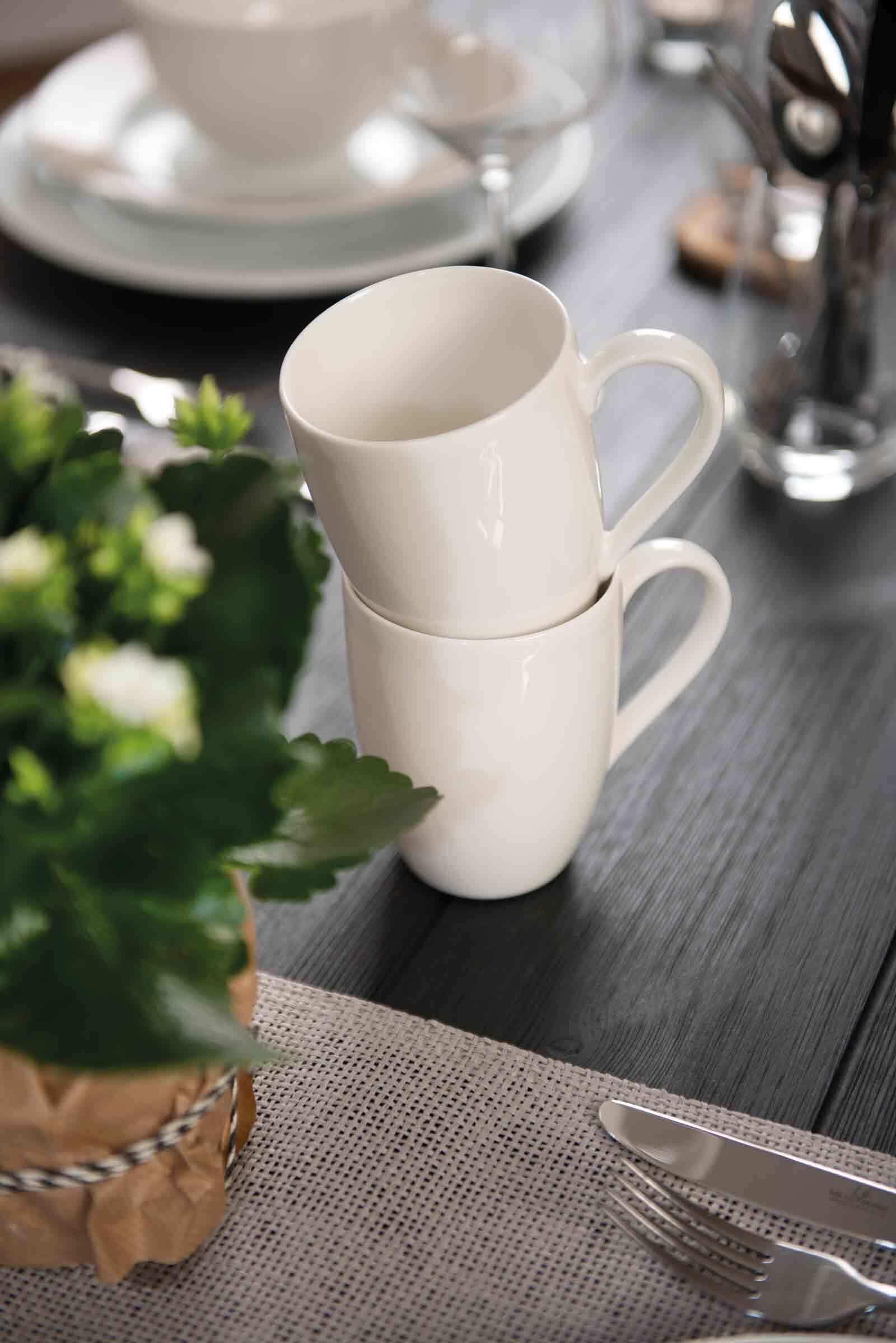 vivo Villeroy & Boch Group Becher »Kaffeebecher Basic White 260 ml 6er Set weiß«