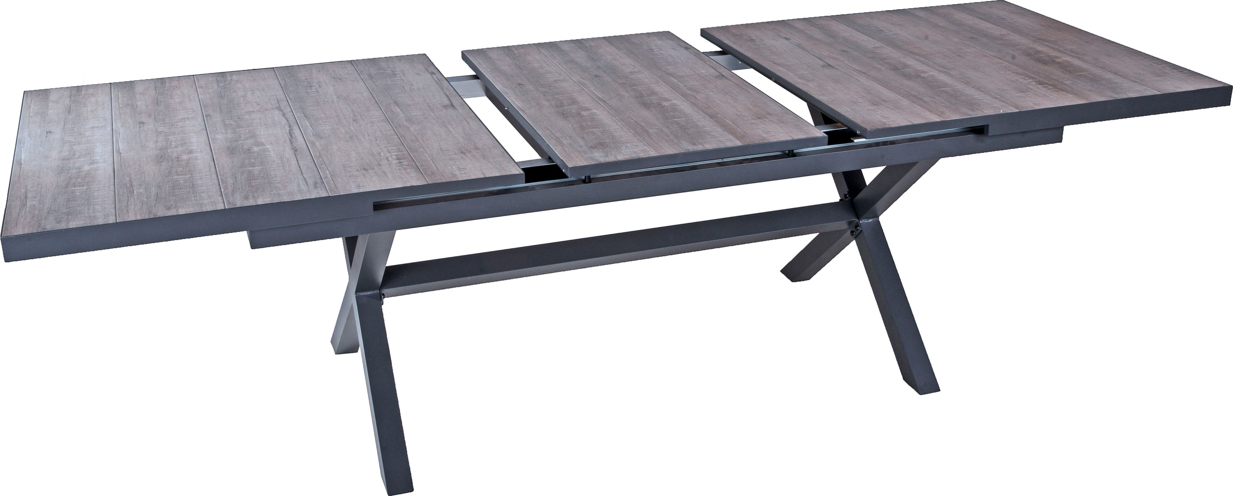 Garden Pleasure Garten-Essgruppe », Tischgruppe »RANA/DAVINA Set 03«« Set, 7 Stk. tlg. 6 Stühle (stapelbar), 1x Ausziehtisch LxB: 200-260 x100 cm