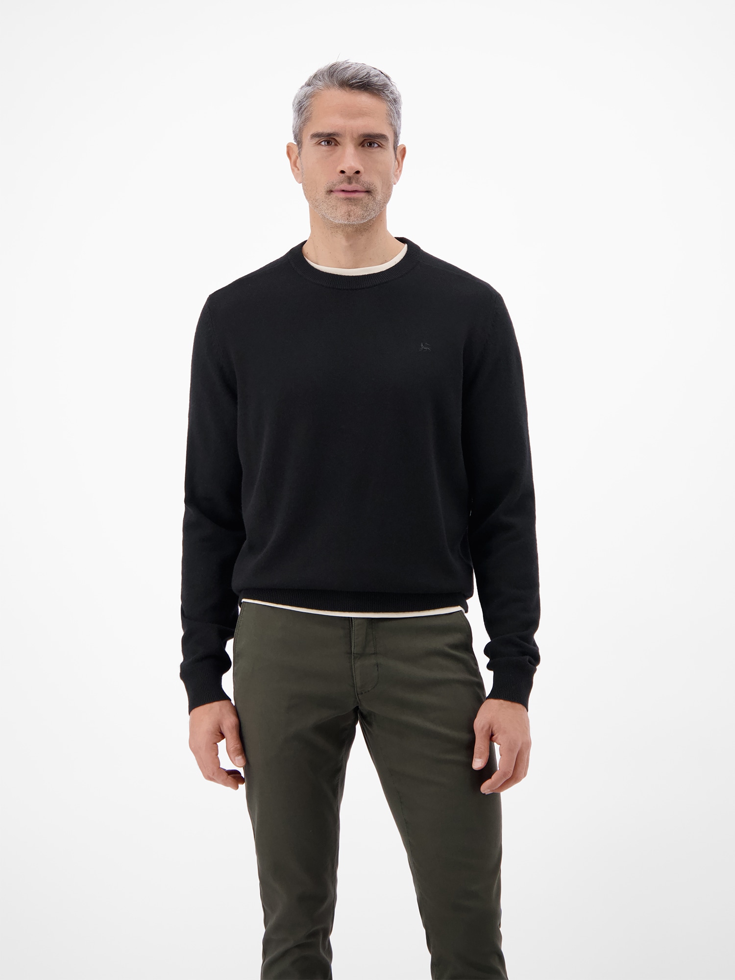 LERROS Strickpullover »Strickpullover aus Woll-Kaschmir-Mix, stilvoll und entspannt«