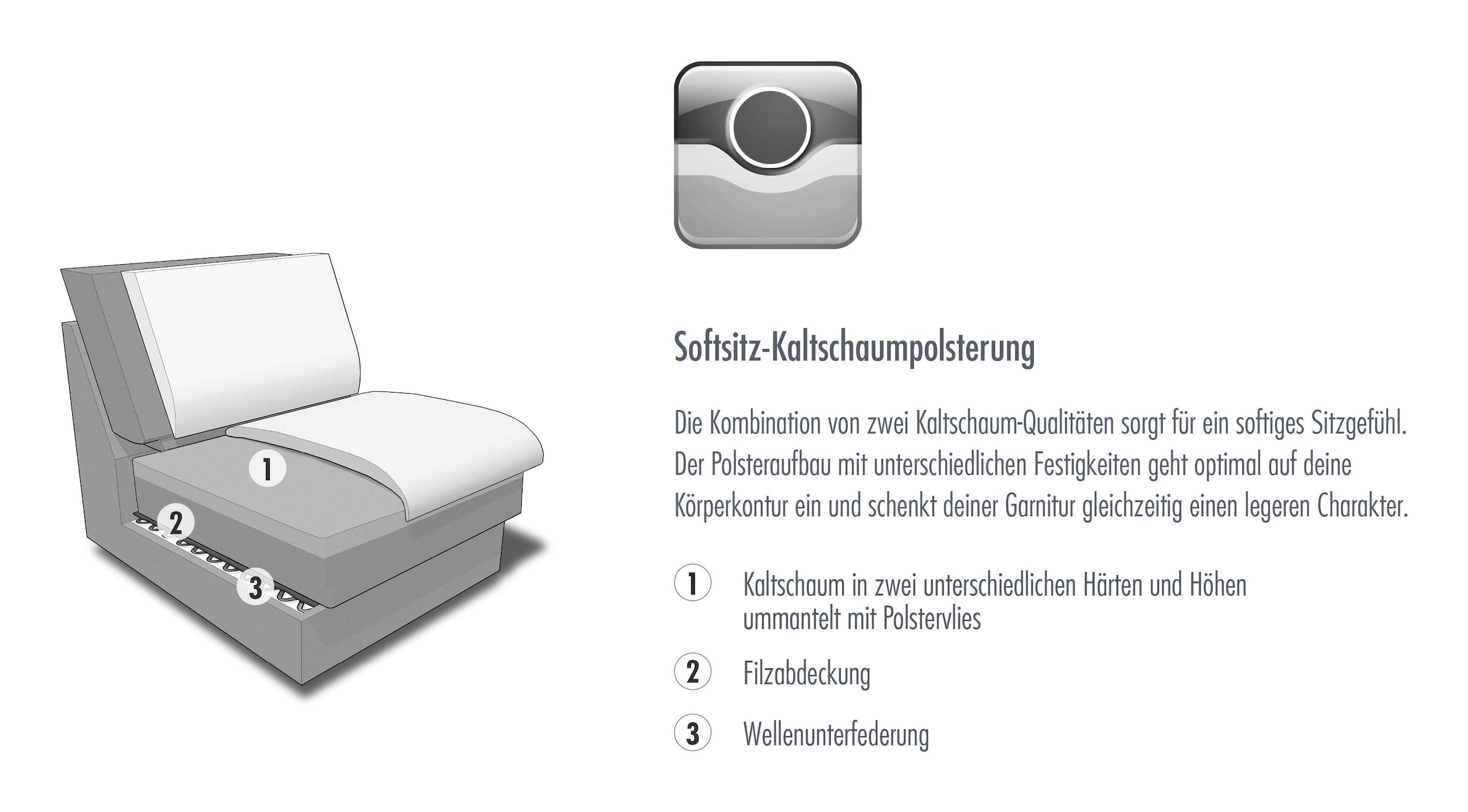 set one by Musterring Ecksofa »SO 3600 optimaler Sitzkomfort in Federkern o. Kaltschaum, 2 Sitzhöhen«, Sitzhöhe 44 cm, Kaltschaum, B 293 x T 180 cm, Kama olive