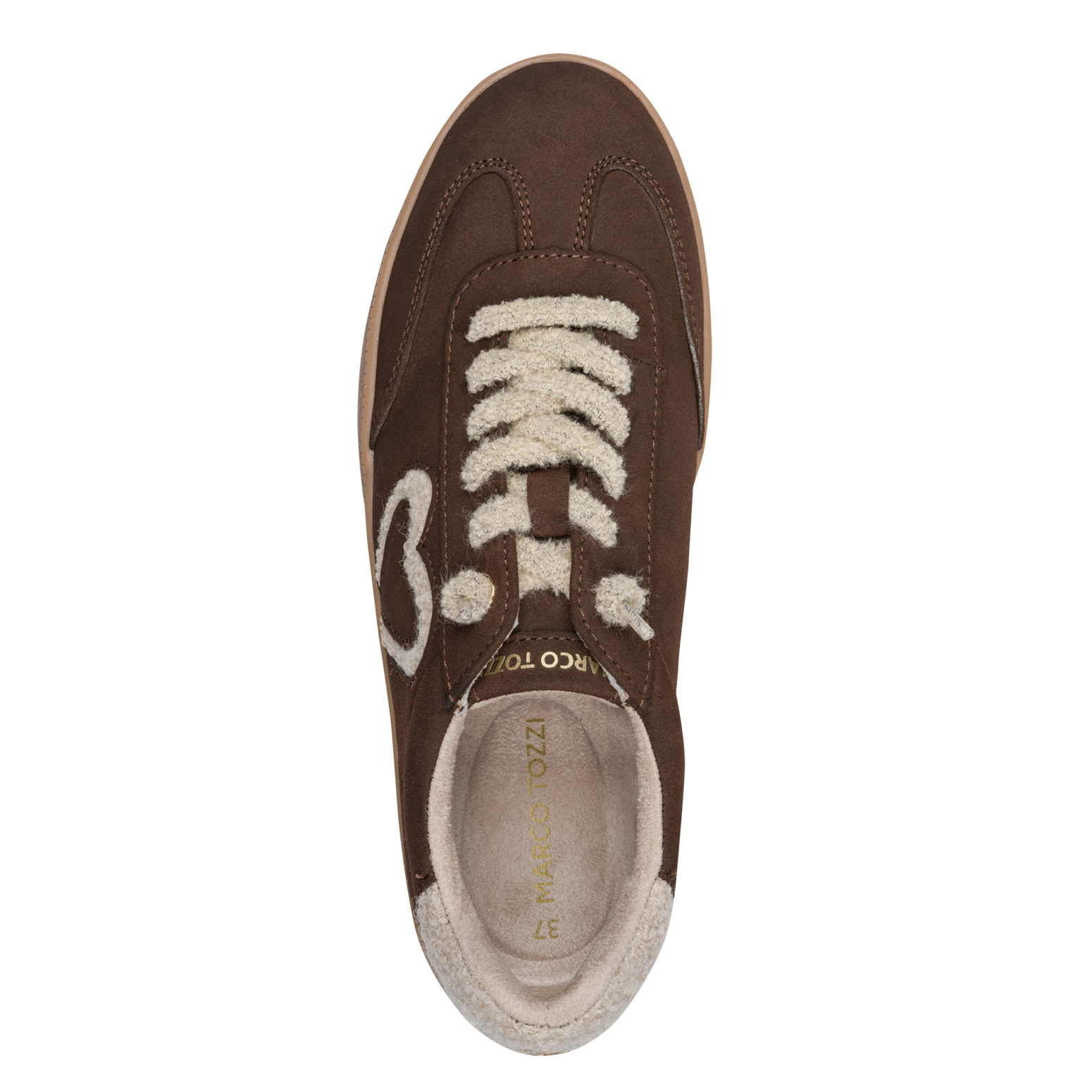 MARCO TOZZI Slip-On Sneaker  Freizeitschuh, Plateausneaker, Slipper mit Plüsch-Herz