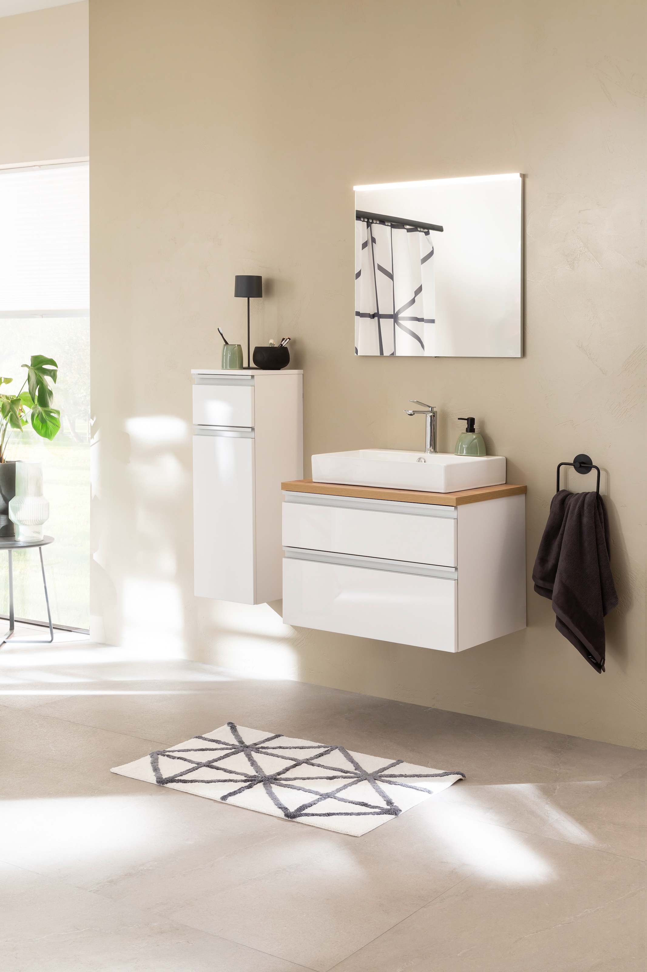 SCHÖNER WOHNEN-Kollektion Badematte »Barbados 232« Höhe 17 mm fußbodenheizungsgeeignet kuschelweicher Badezimmerteppich, waschbar