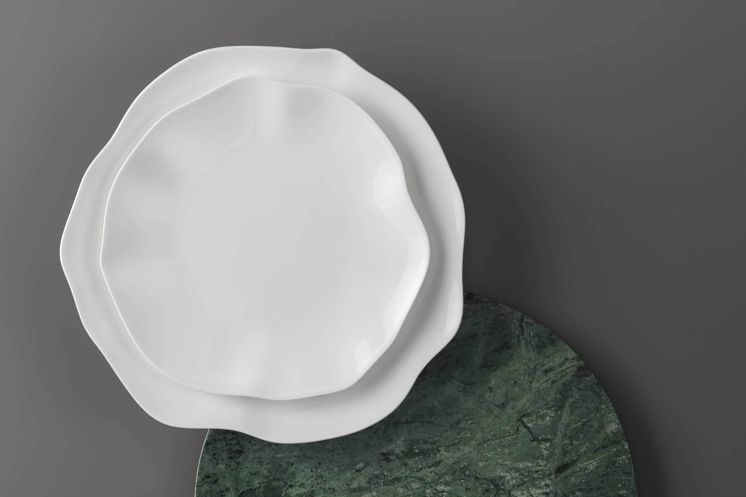 Villeroy & Boch Geschirr-Set »Basic-Set Pura 6er Set weiß« Spülmaschinenfest, Mikrowellensicher
