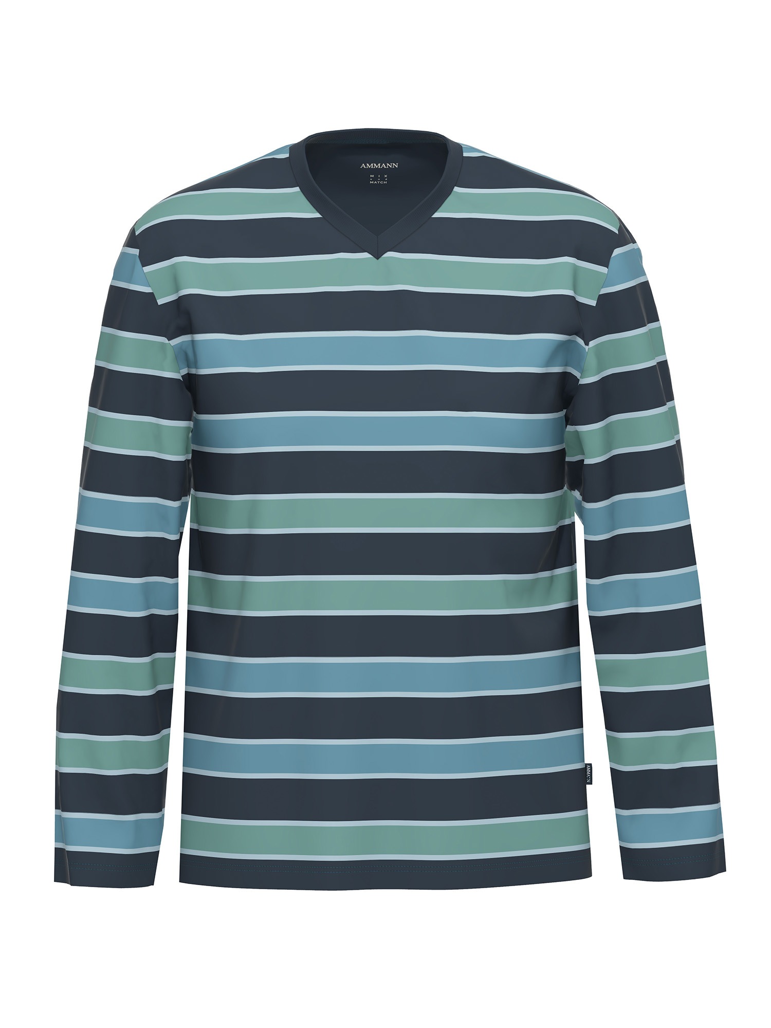 Ammann Pyjama »Herren Langarm Shirt, Lange Hose Night & Relax« 1 Stk.