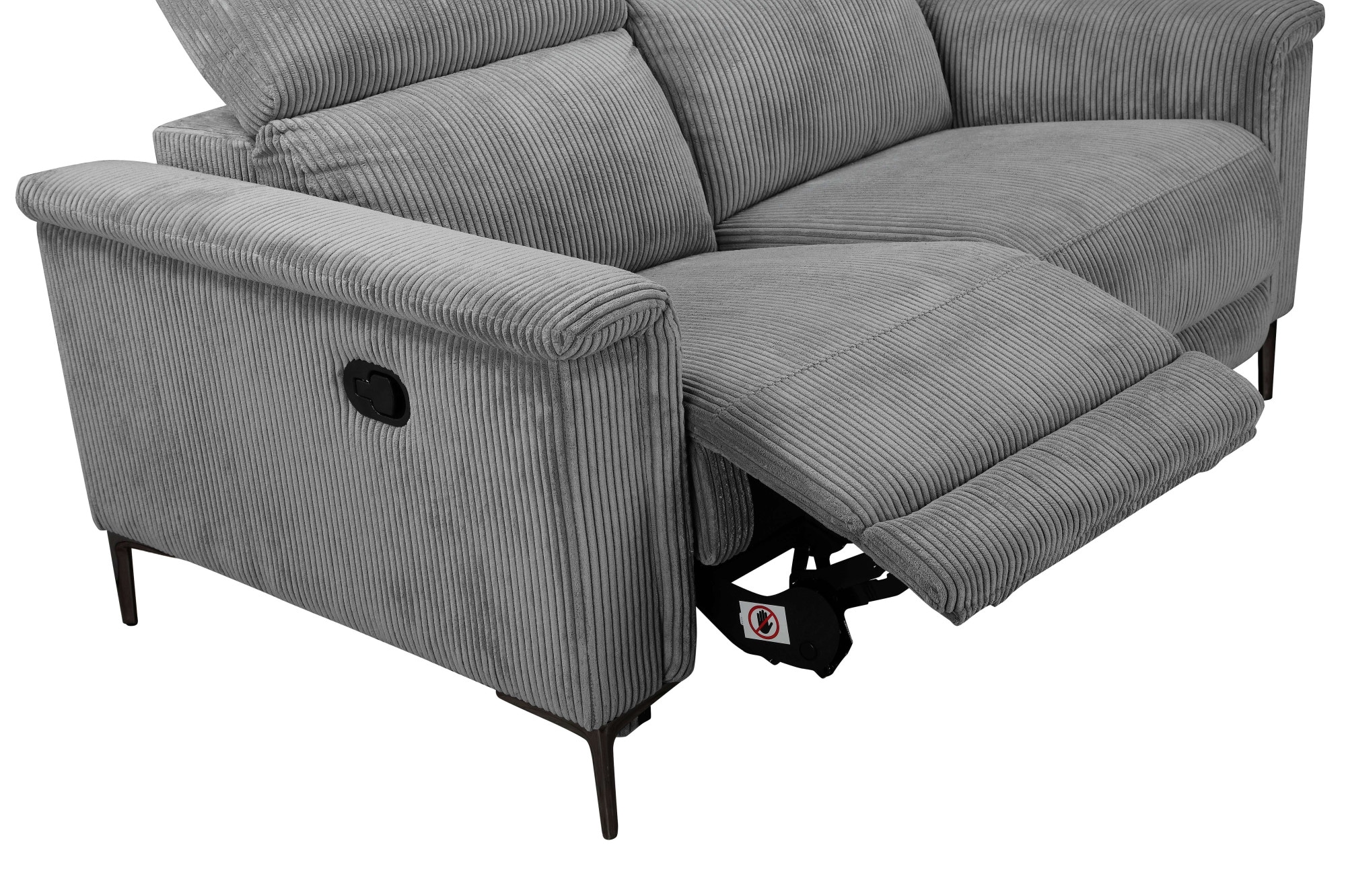 Home affaire 2-Sitzer »LUND Cord, 160 cm, manuelle o. elektrische Relaxfunktion« USB-C bei elektrischer Ausführung, mit Kopfteilverstellung