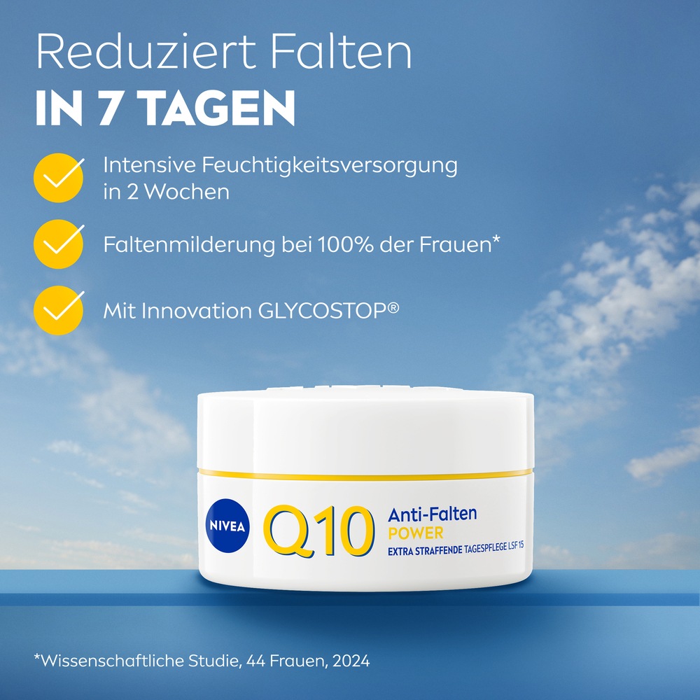 Nivea Tagescreme »Q10 ANTI-FALTEN STRAFFENDE TAGEPFLEGE LSF 15« extra straffende Tagespflege