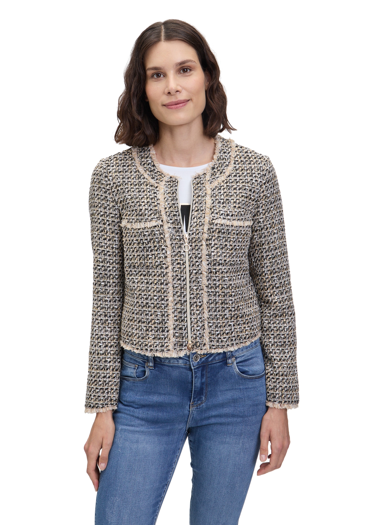 Betty Barclay Jackenblazer »Blazer-Jacke mit Fransen«