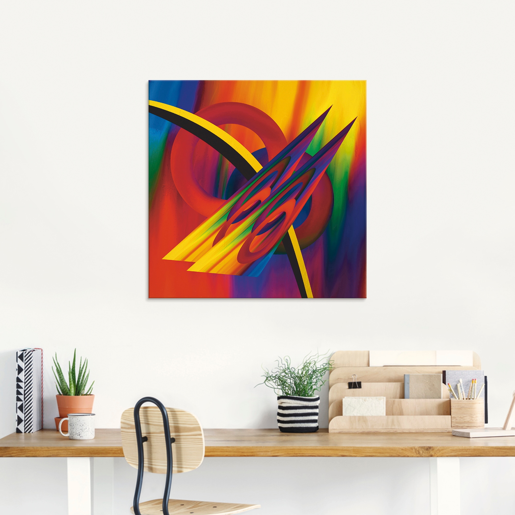 Artland Glasbild »Modern Bunt« Muster 1 Stk. tlg. in verschiedenen Größen