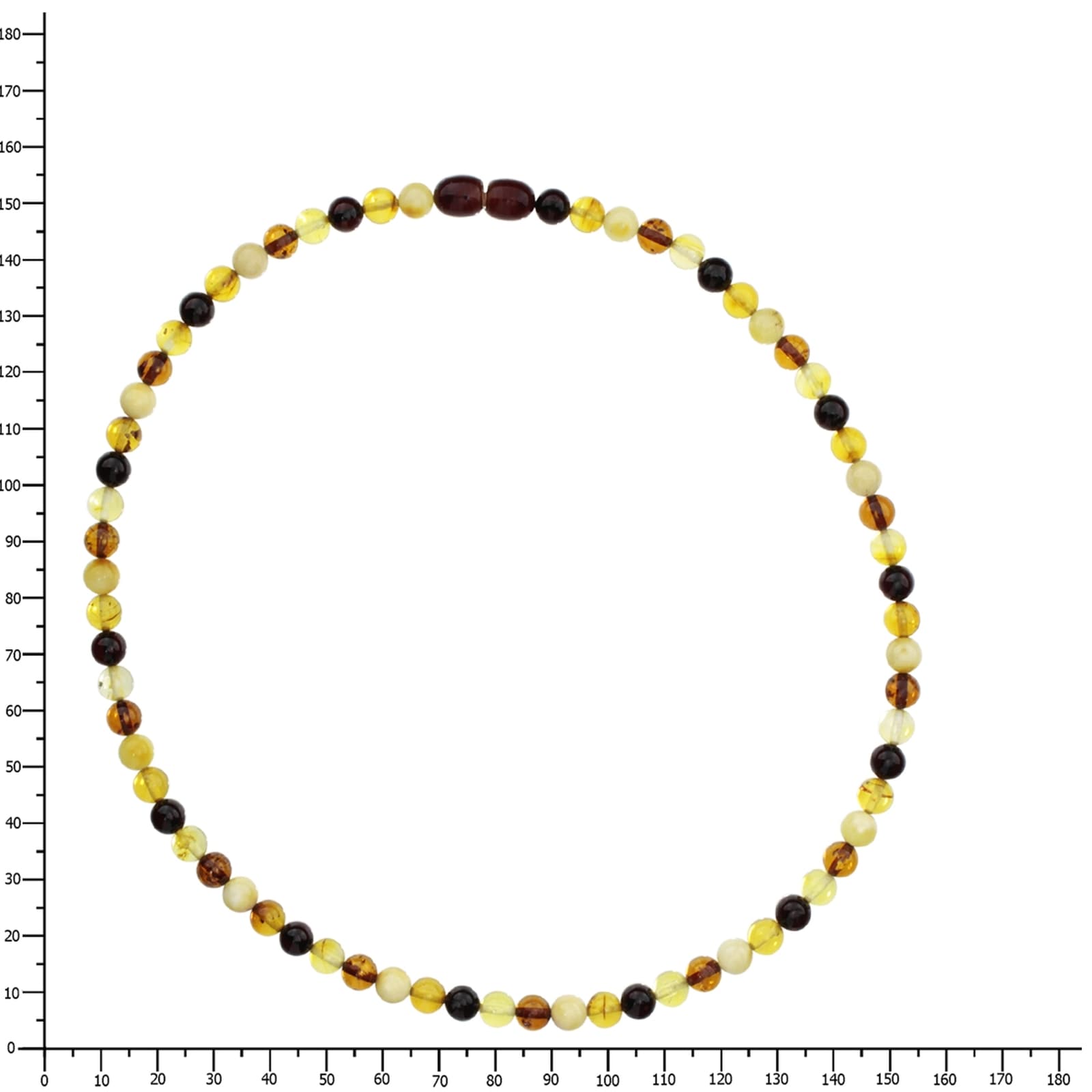 OSTSEE-SCHMUCK Kette ohne Anhänger »- Kugel 6 mm - Bernstein -,«