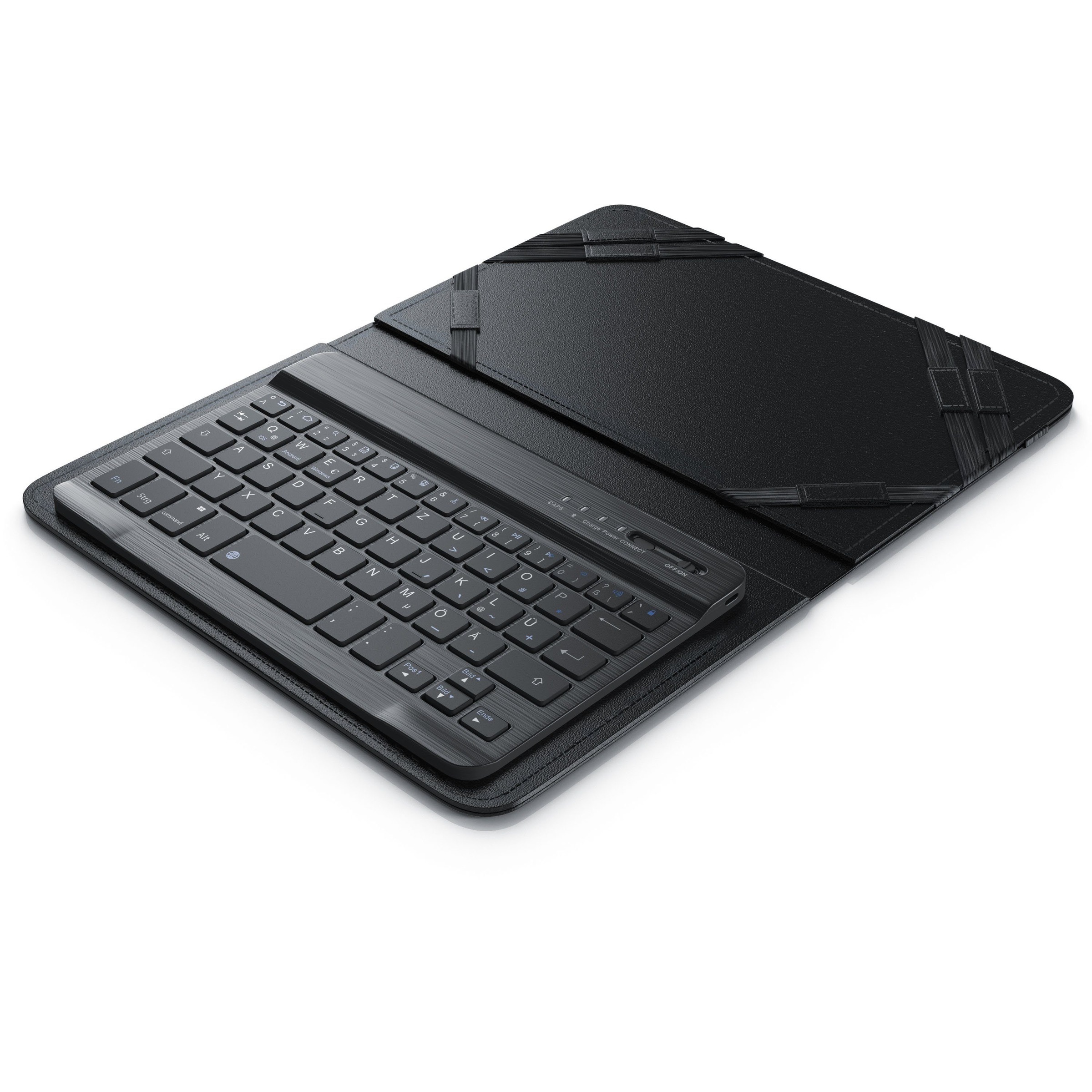 Aplic Bluetooth-Tastatur inkl. Kunstledercase für 7-8 Tablets