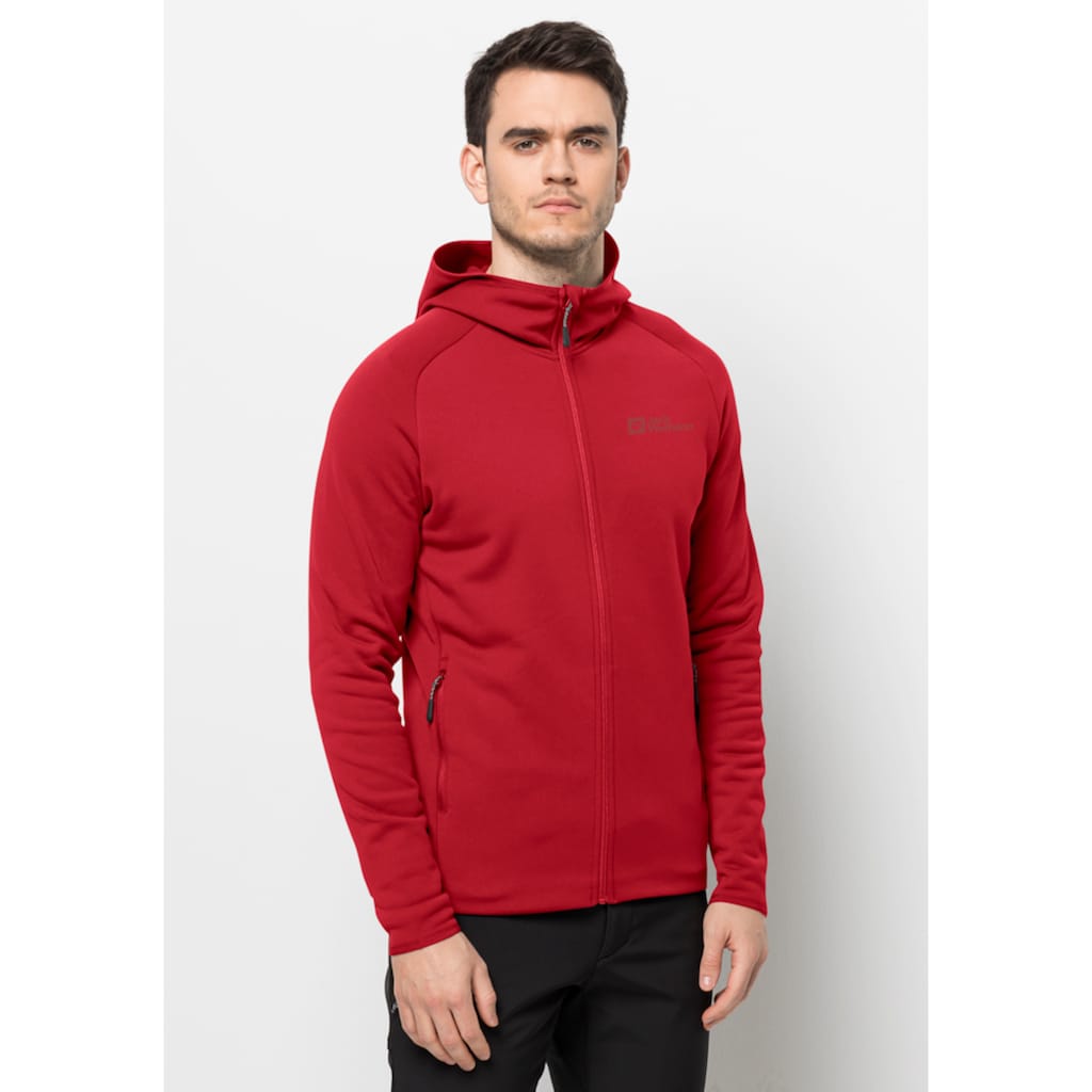 Jack Wolfskin Fleecejacke »BAISELBERG HOODED FZ M«, mit Kapuze