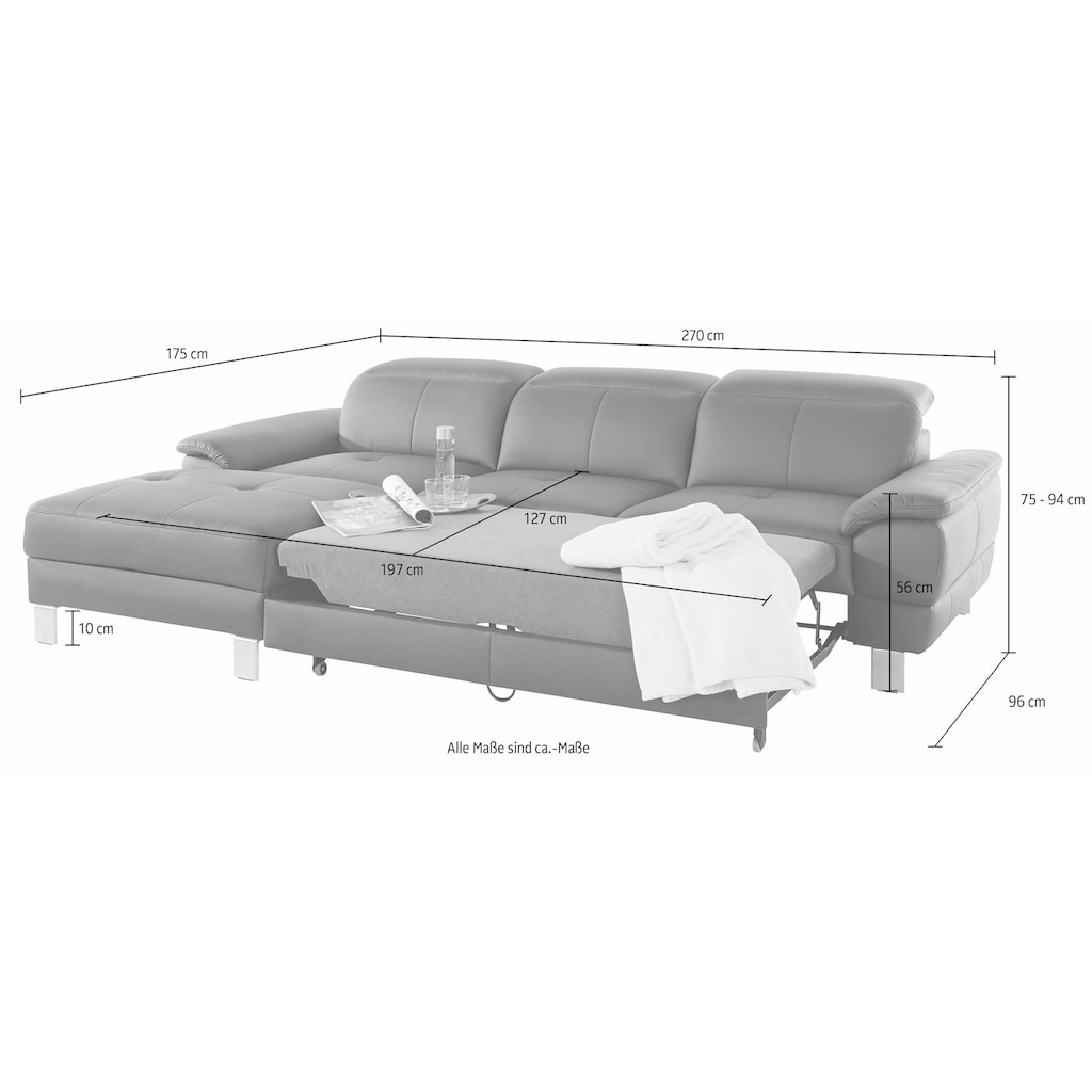 exxpo - sofa fashion Ecksofa »Mantua 2«