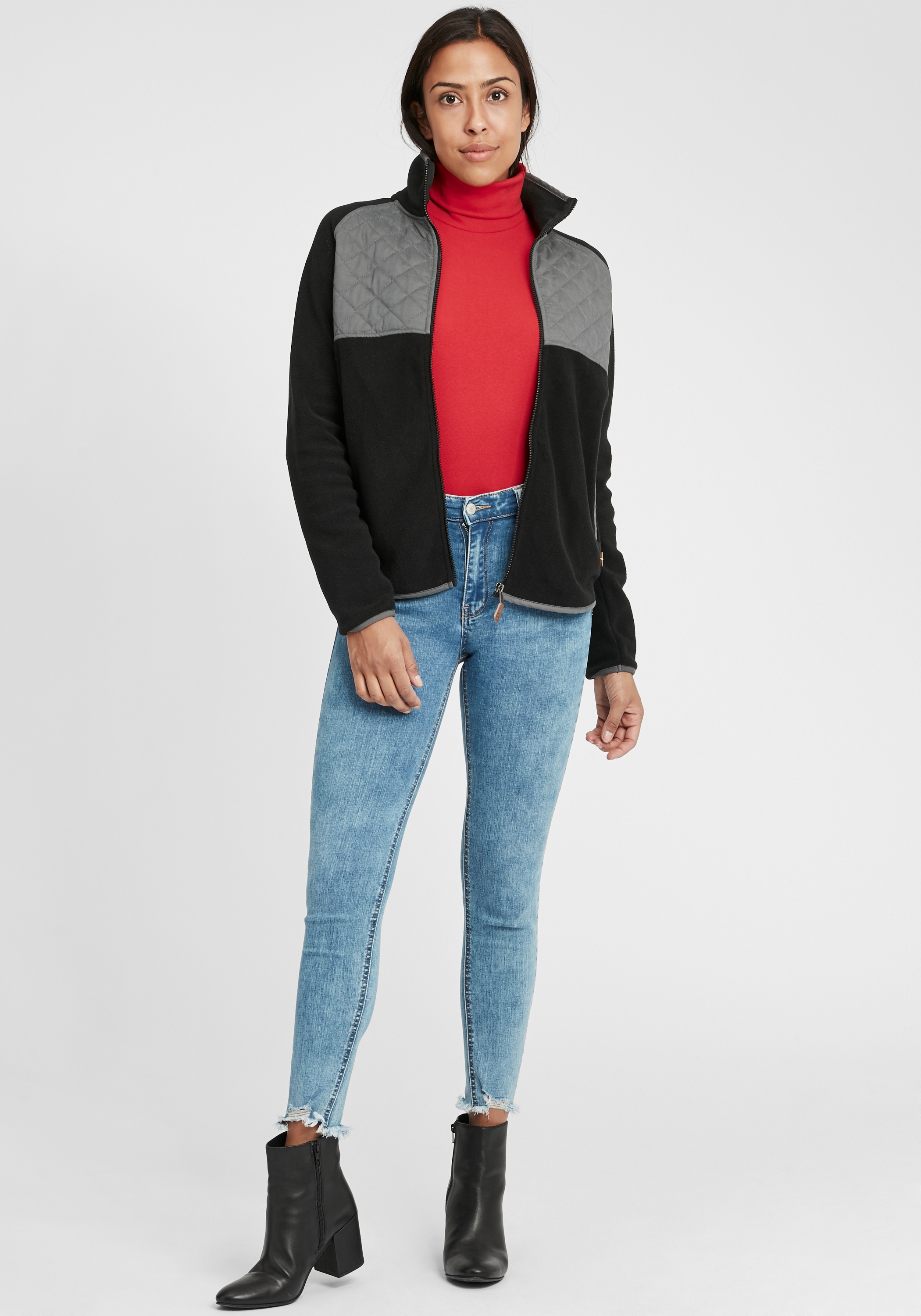 OXMO Kapuzenfleecejacke »Sweatjacke OXMalin«