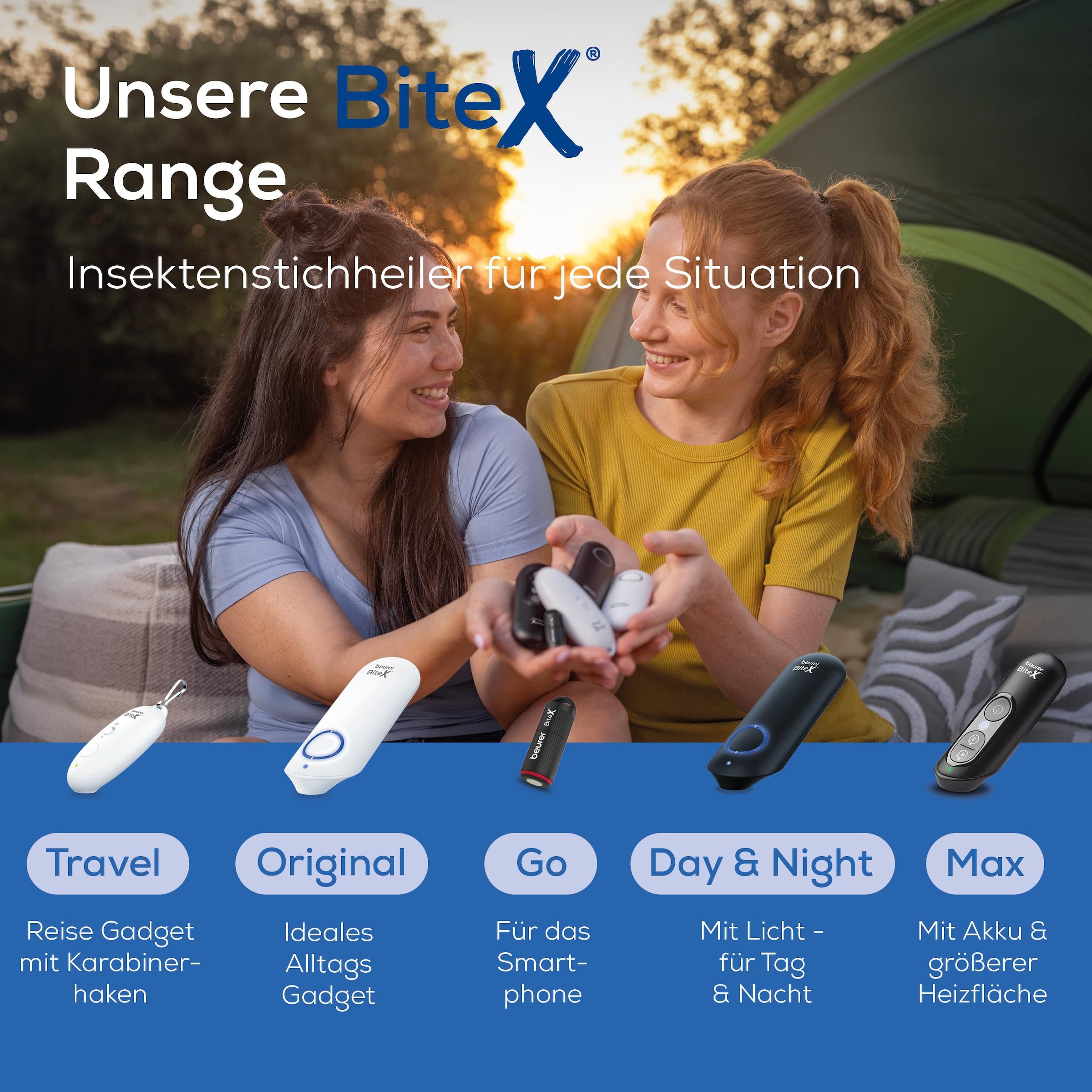 BEURER Insektenstichheiler »BiteX 90 Day&Night, sehr gutes Reise-Gadget« zur Behandlung von Insektenstichen- und bissen