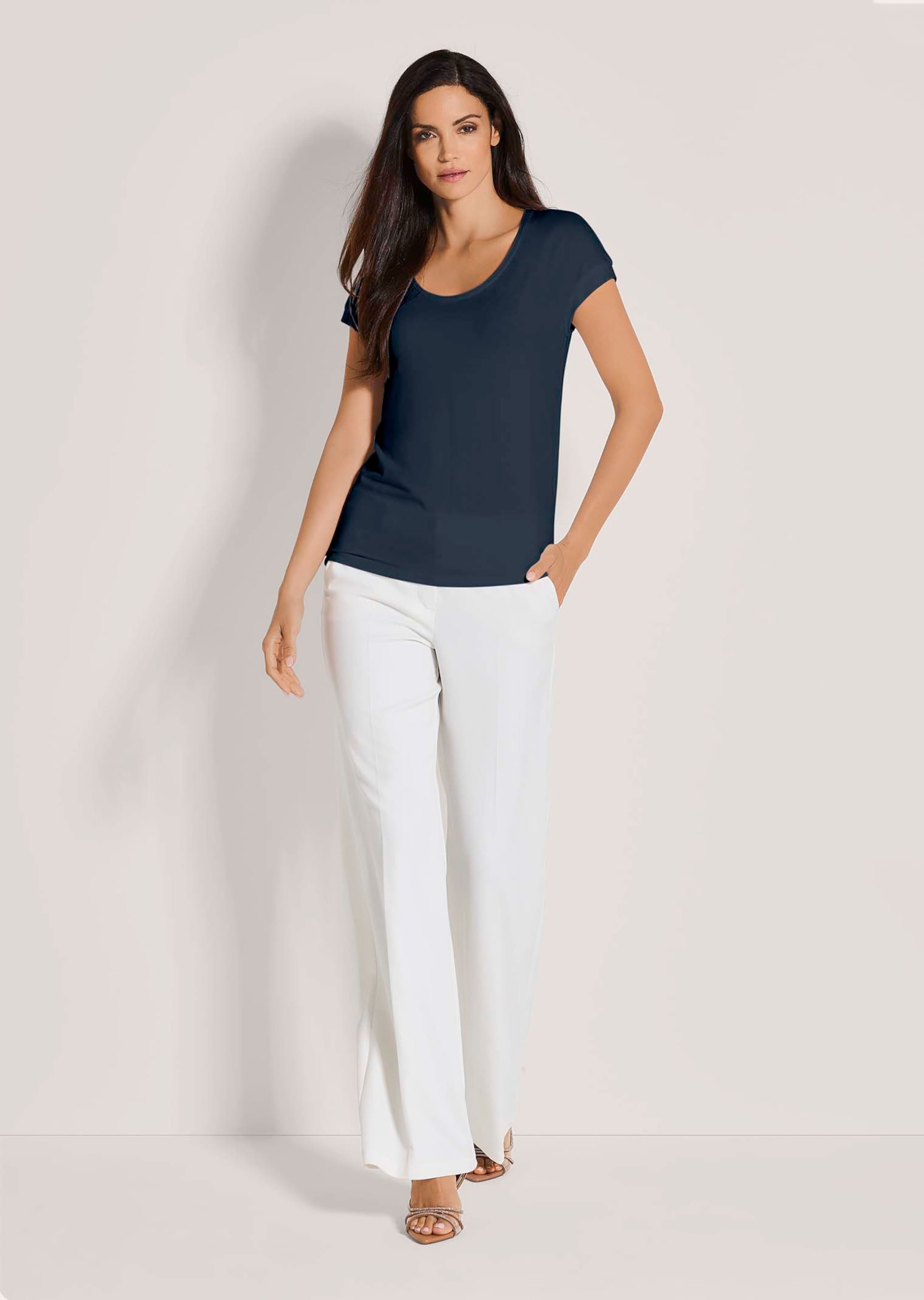 MADELEINE Kurzarmshirt »Jerseybluse Elegantes Viskose-Oberteil« Viskose Jersey
