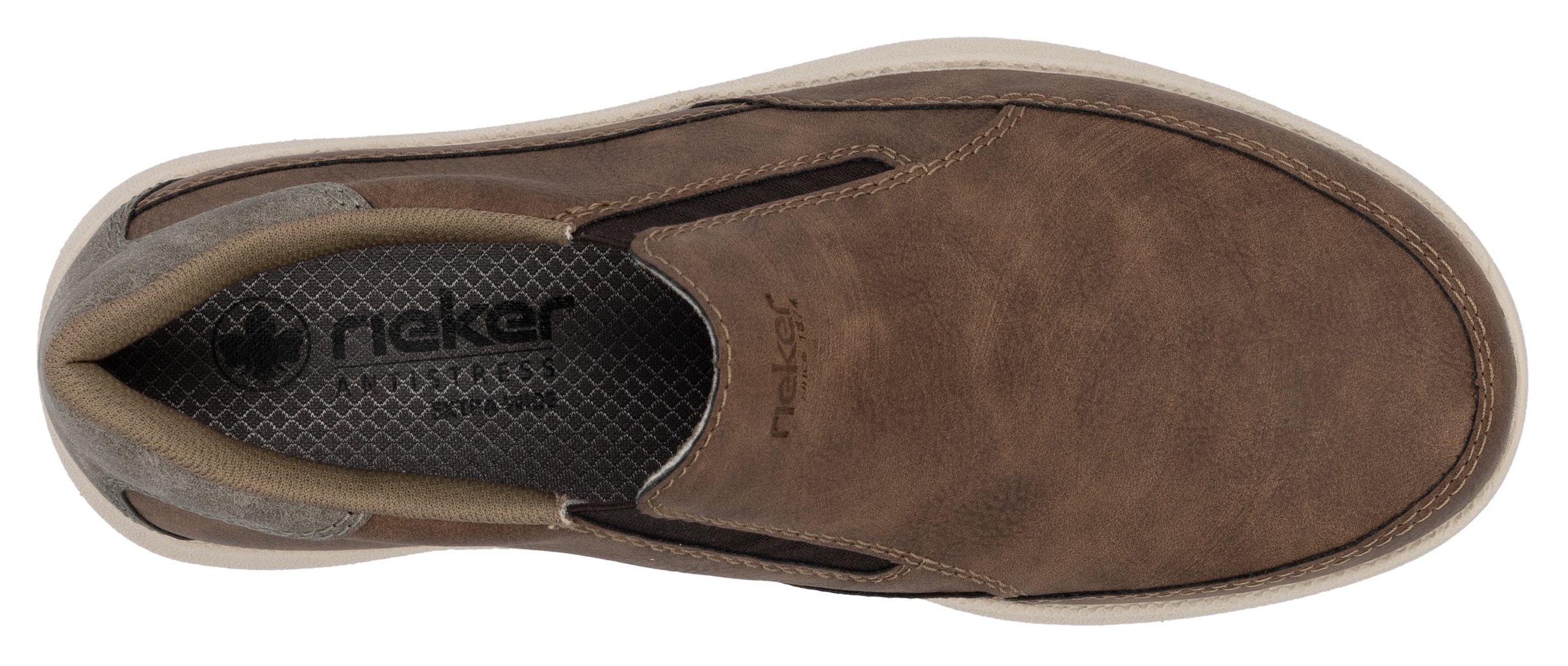 Rieker Slipper, Slip-on-Sneaker, Halbschuh, Loafer, Freizeitschuh mit Gummizug