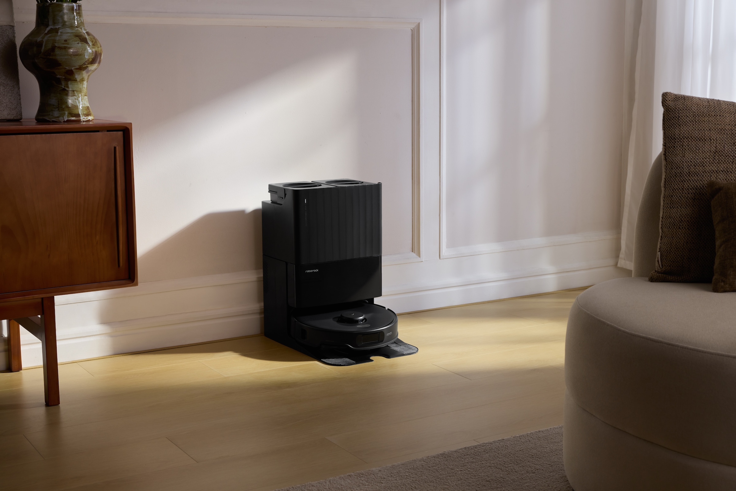Roborock Saugroboter »Roborock Qrevo Edge 5V1 mit Wischfunktion, virtuelle Sperrzonen,« intellig. Software, präzise Raumzuordnung, individ. Reinigungspläne