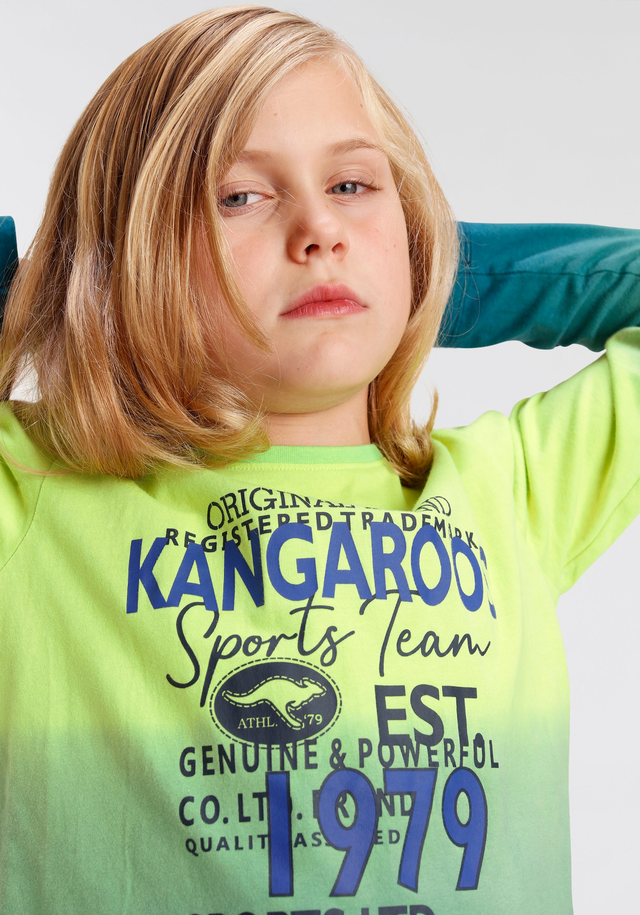 Langarmshirt »mit OTTO KangaROOS Dye bei Dip online Farbverlauf«,