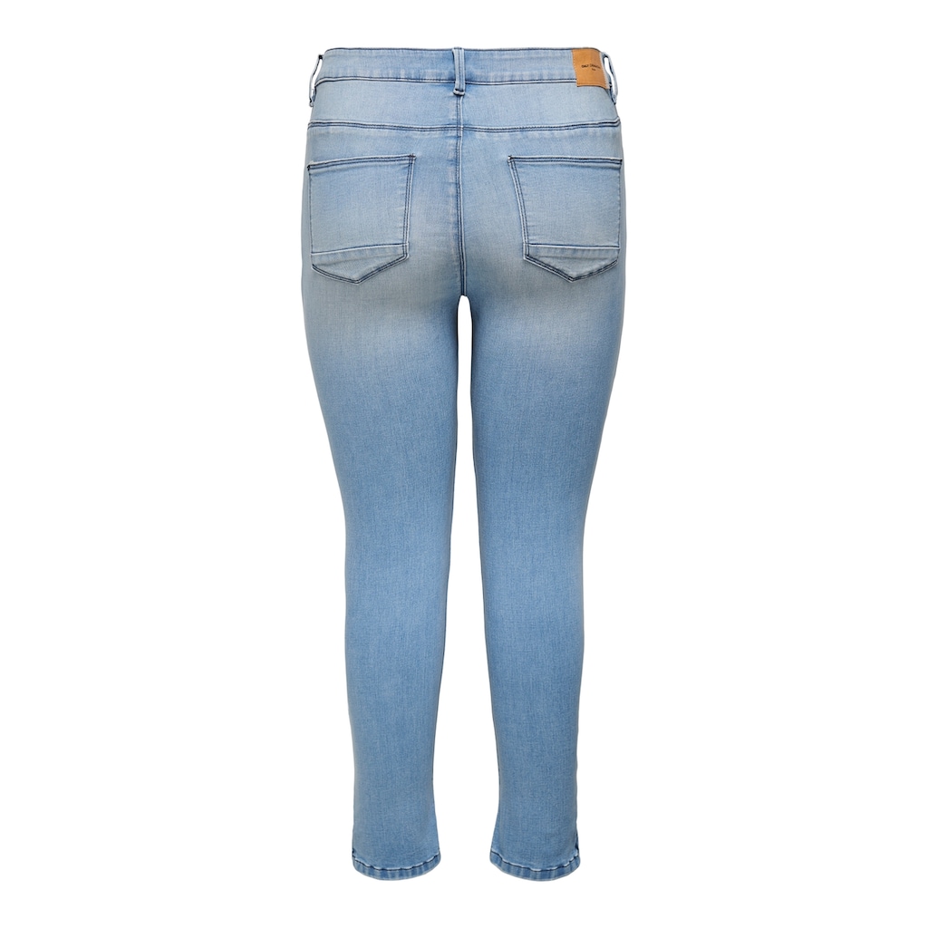 ONLY CARMAKOMA Skinny-fit-Jeans »CARKARLA REG ANK SK DNM BJ759 NOOS«, mit Destroyed Effekt