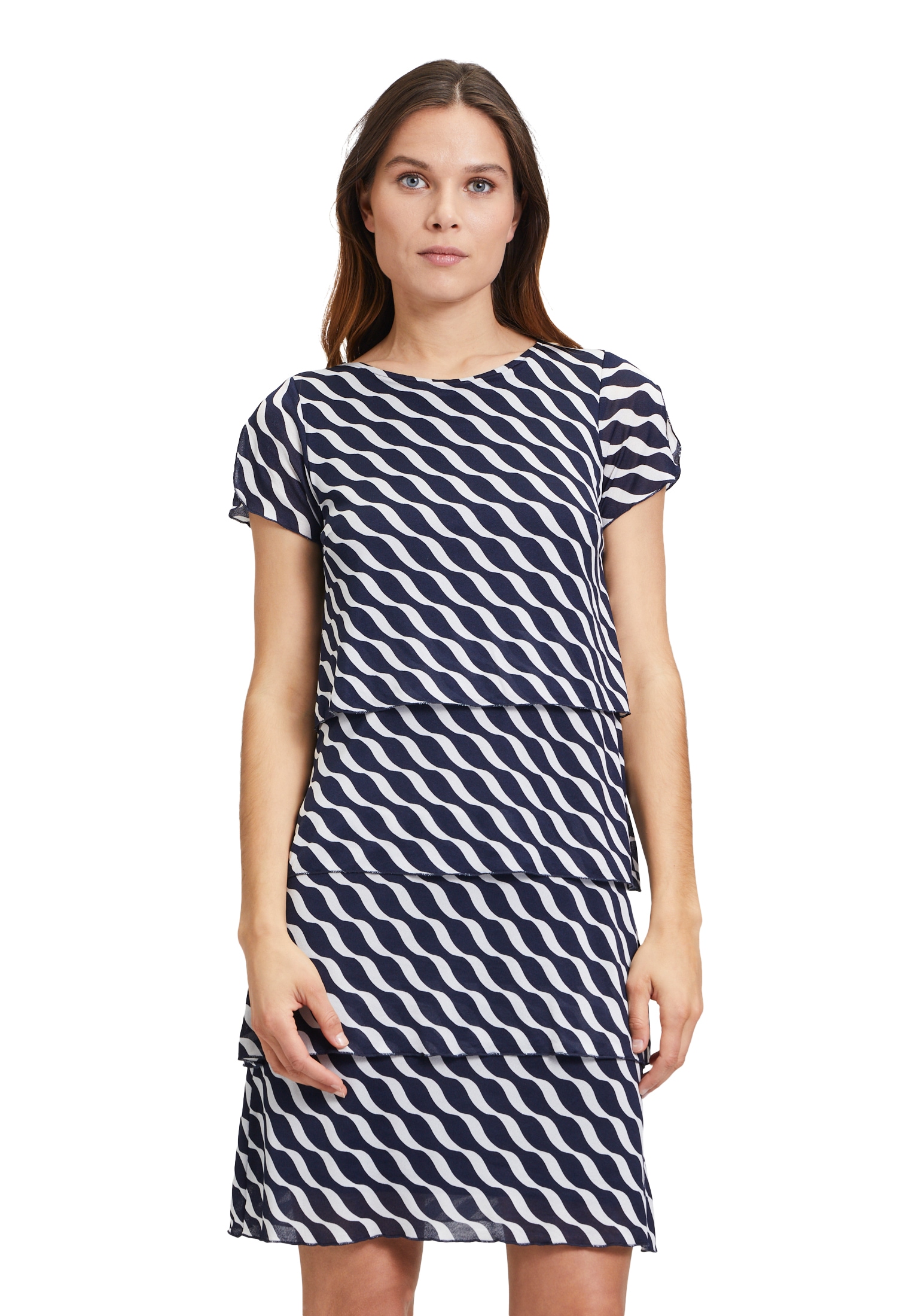 Betty Barclay Midikleid »Stufenkleid mit Flügelärmeln«