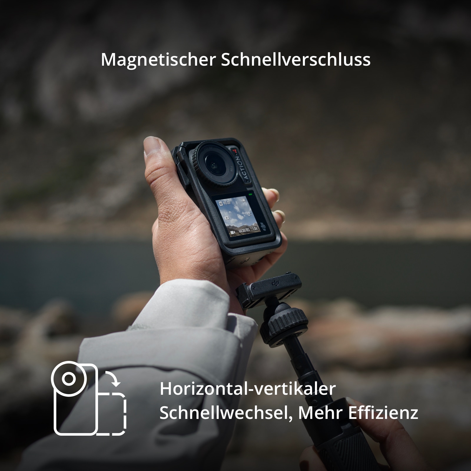 DJI Camcorder »Osmo Action 4 Standard Combo« 4K Ultra HD Bluetooth