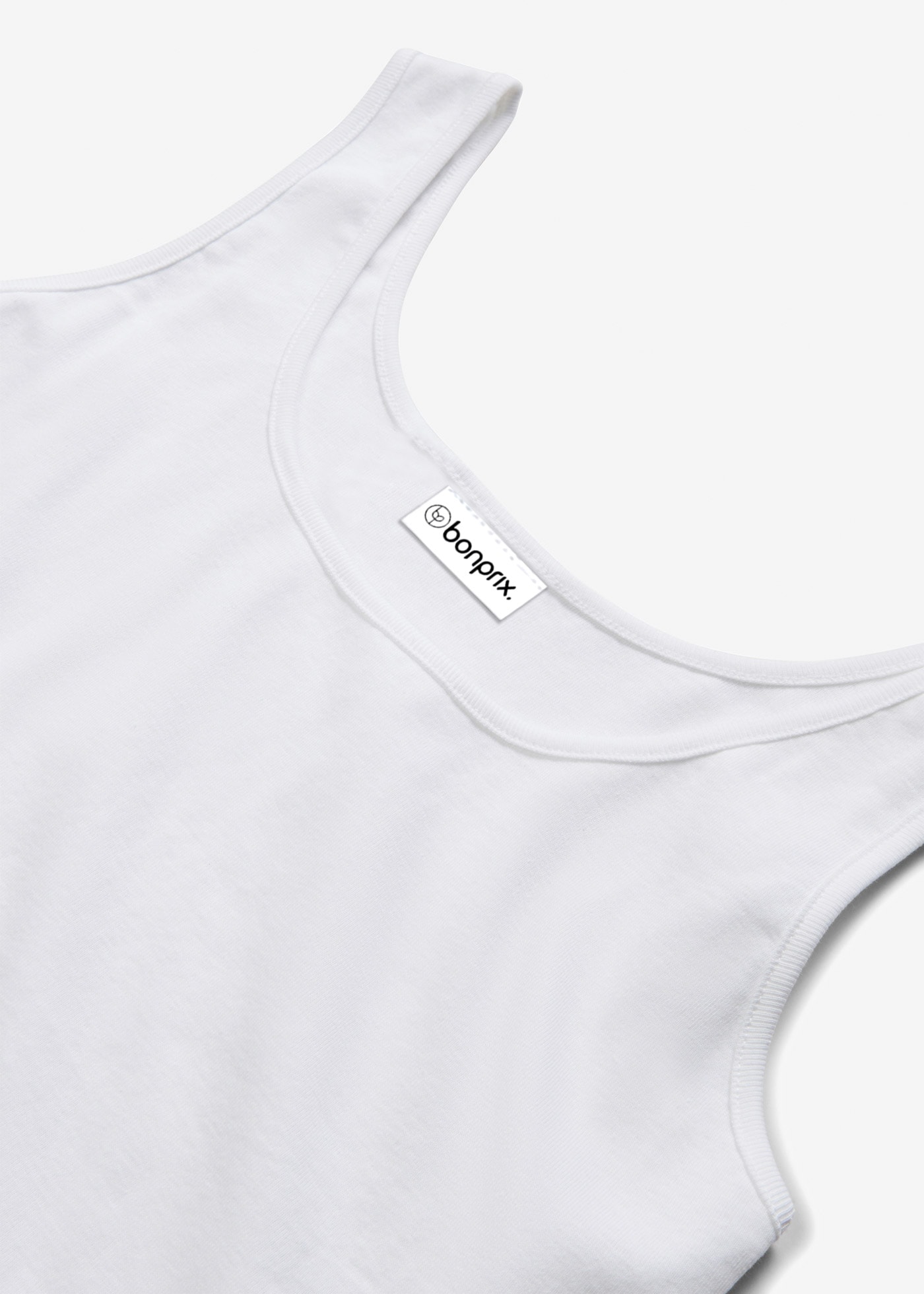 bonprix Tanktop mit normalen Trägern, mit dezentem Carré-Ausschnitt, eng anliegend
