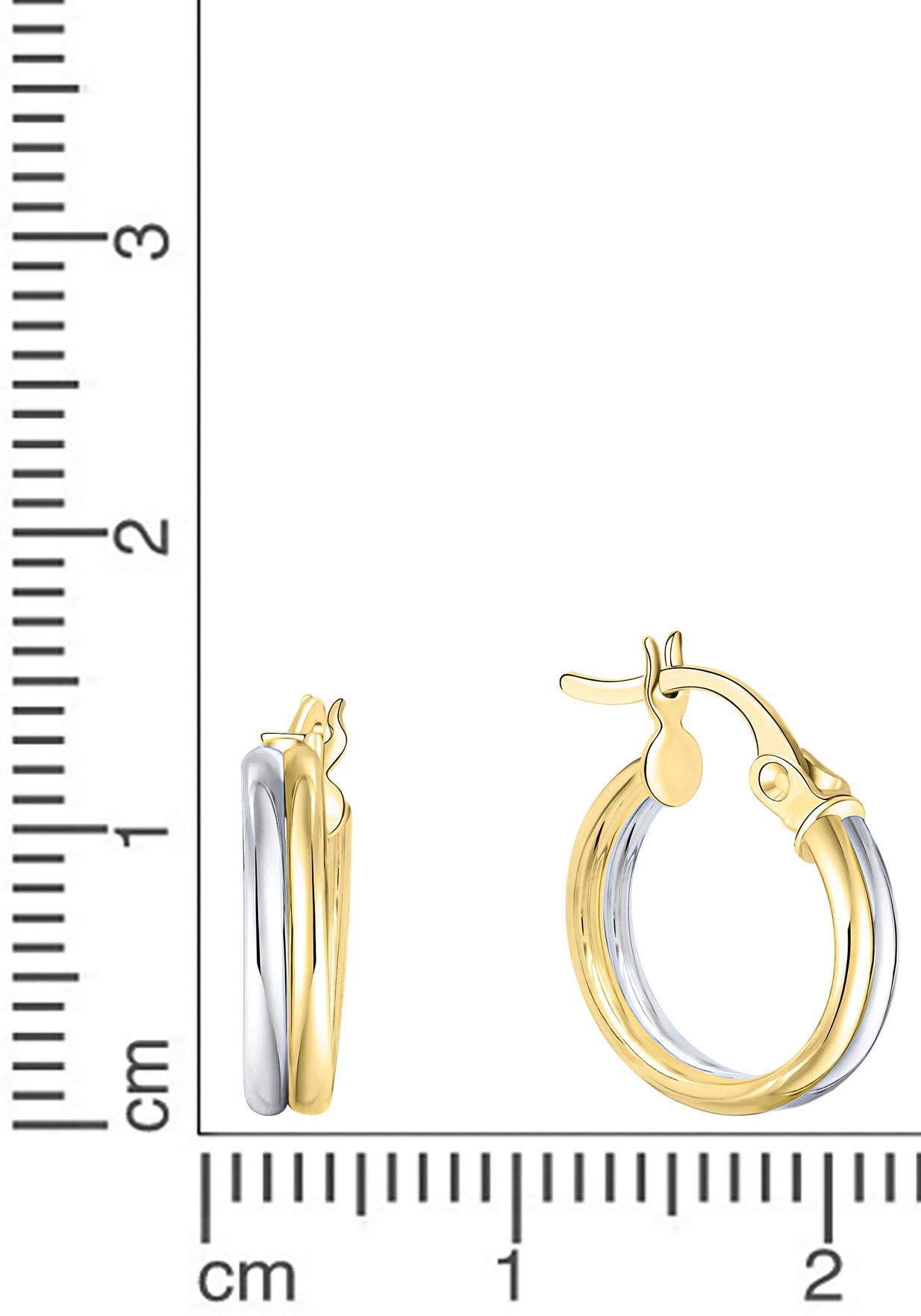Firetti Paar Creolen »Schmuck Geschenk Gold 375 Ohrschmuck Creole«