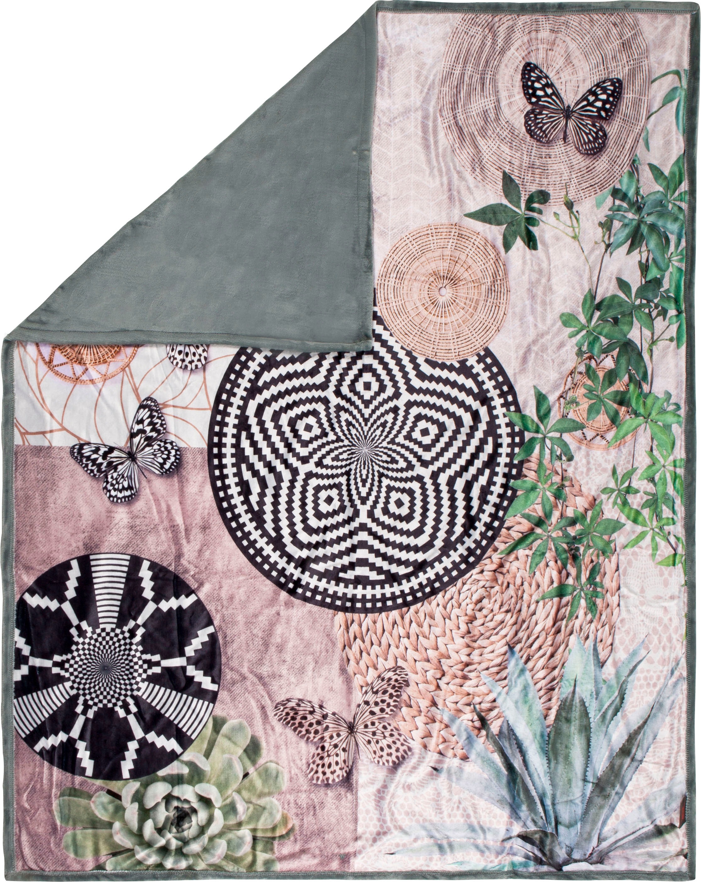 hip Plaid »Skylar«, mit Mandalas und Schmetterlingen