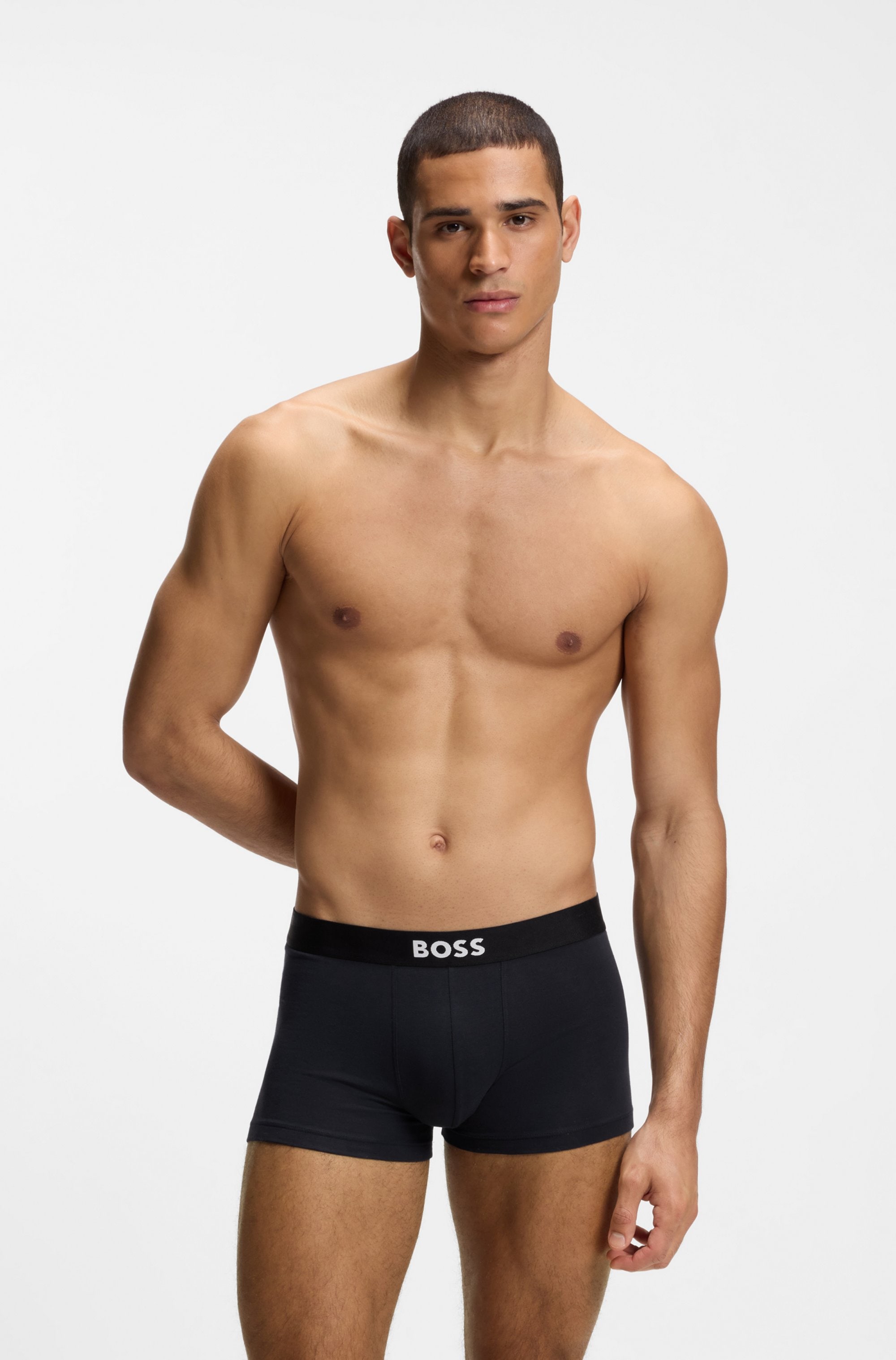 BOSS Trunk »3P Trunk BOSS ONE« mit unifarbenen Bund