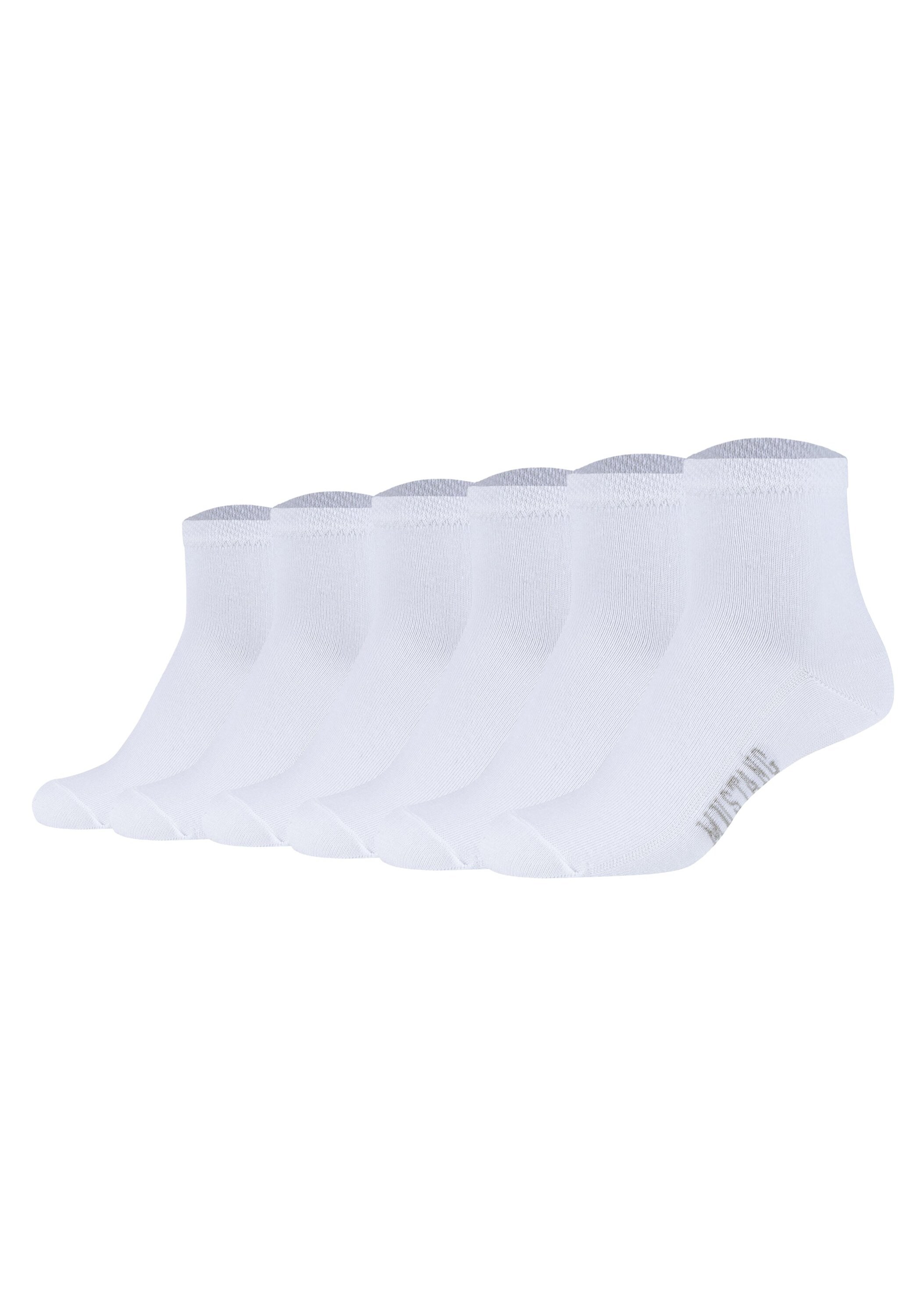 MUSTANG Kurzsocken »Socken Casual Organic Cotton Quarter 6-Pack 6er Pack« 6 Paar tlg.
