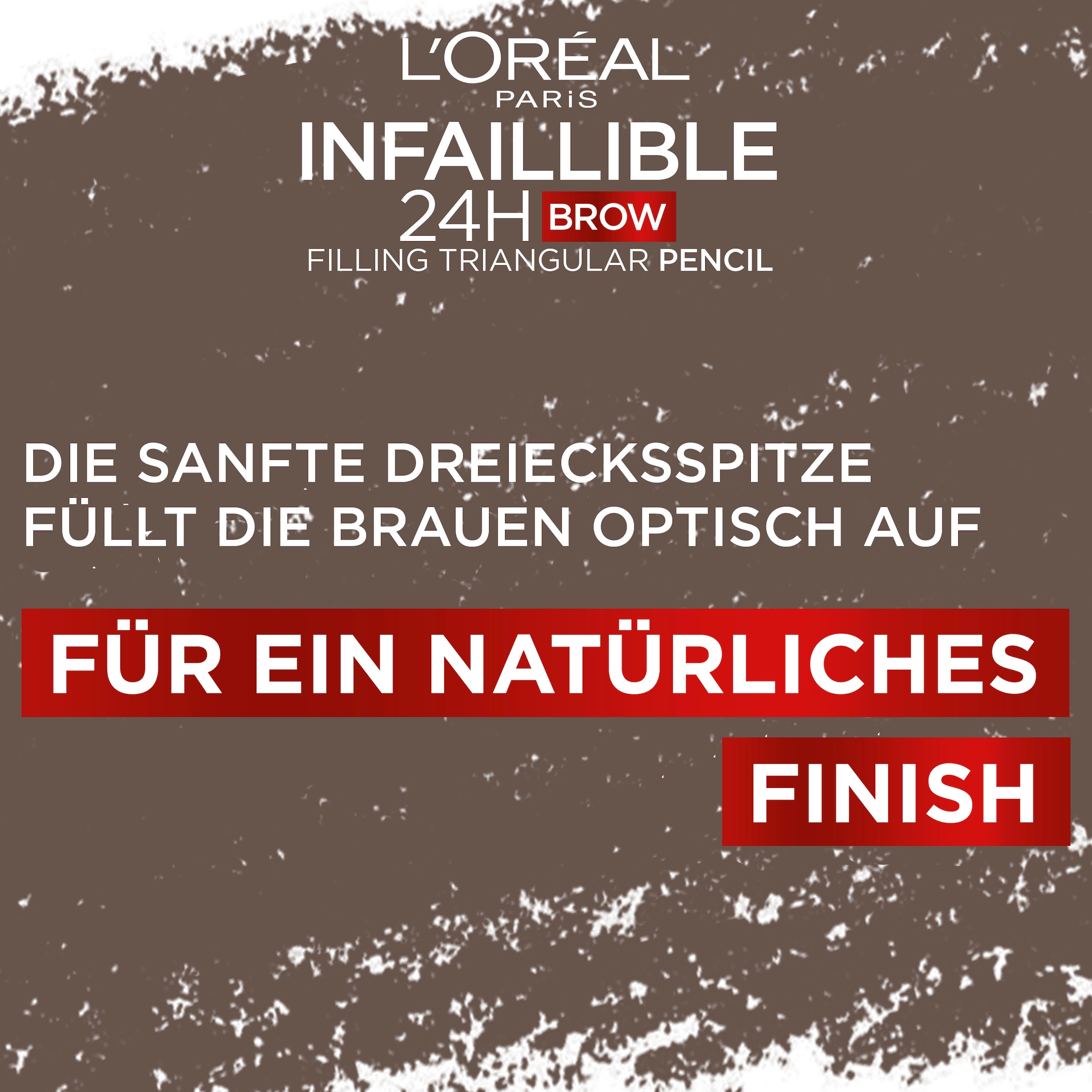 L'ORÉAL PARIS Augenbrauenpflege »Infaillible Brows 24h Pencil« mit sanfter Dreiecksspitze