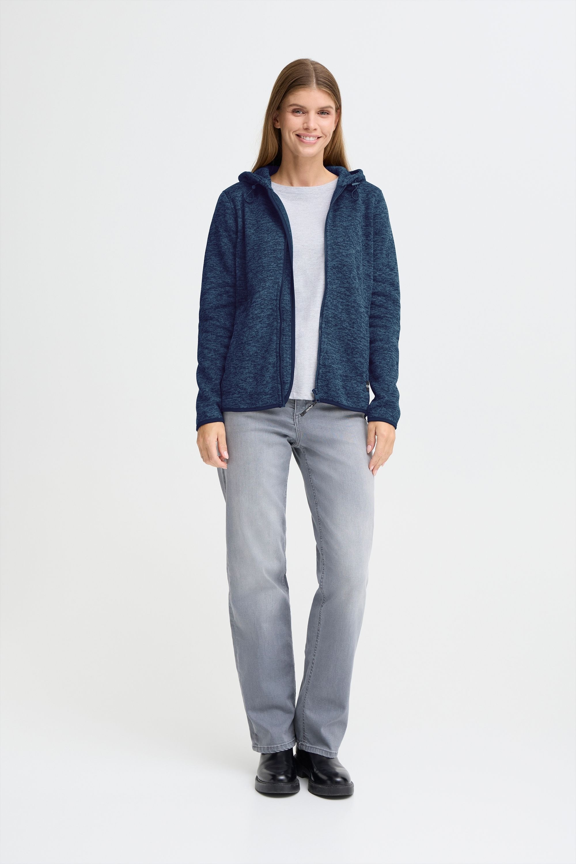 OXMO Fleecejacke »Fleecejacke OXELFE HOODED«