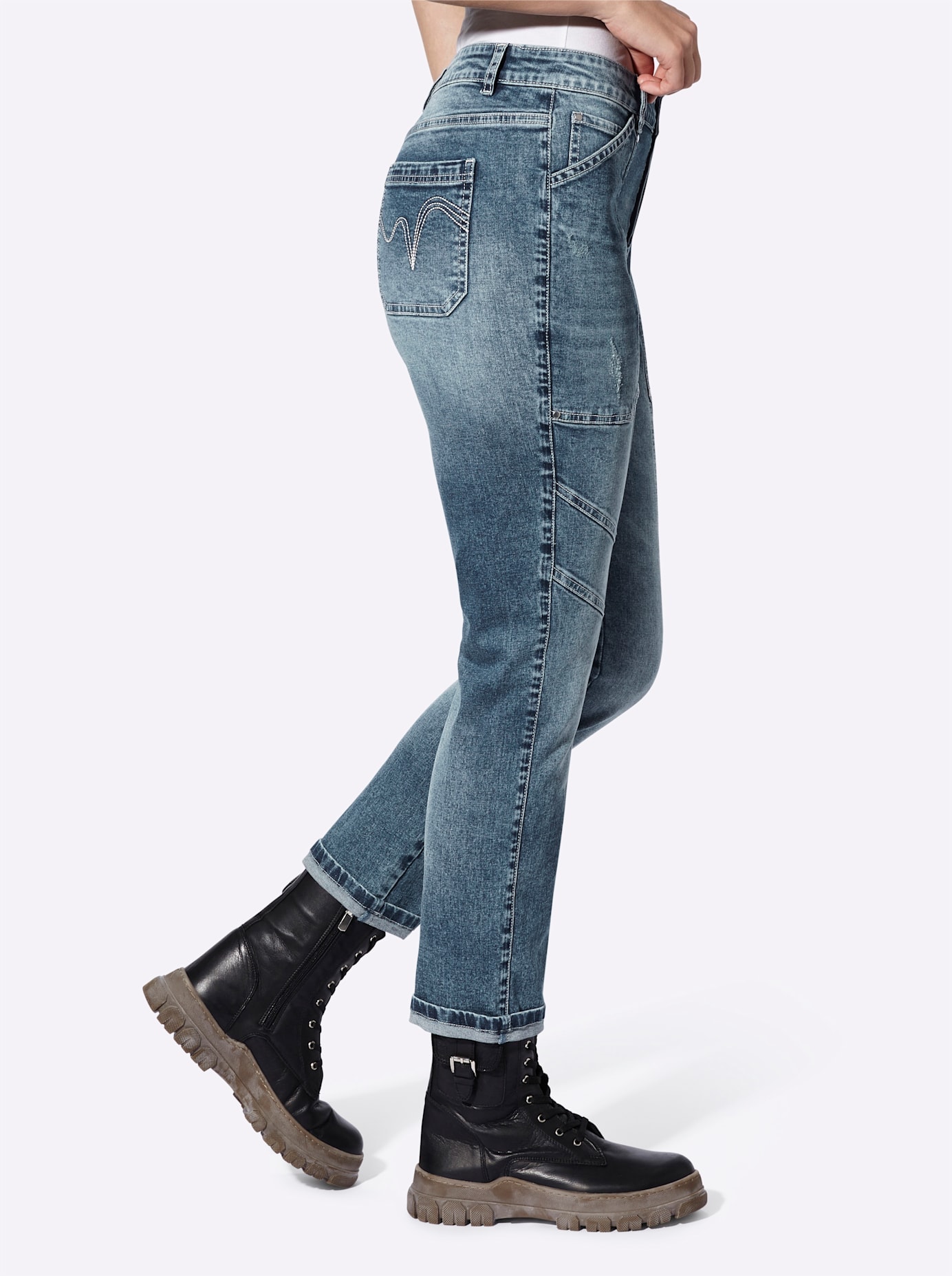 heine Boyfriend-Jeans, (1 tlg.)