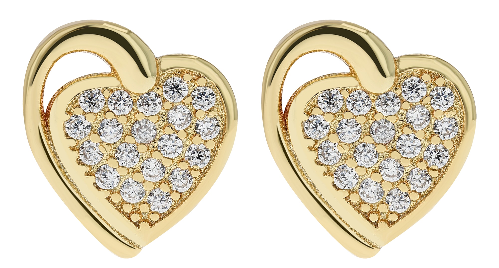 Adelia´s Herzanhänger »Damen Anhänger ¿ Herzanhänger aus 925 Silber mit Zirkonia«