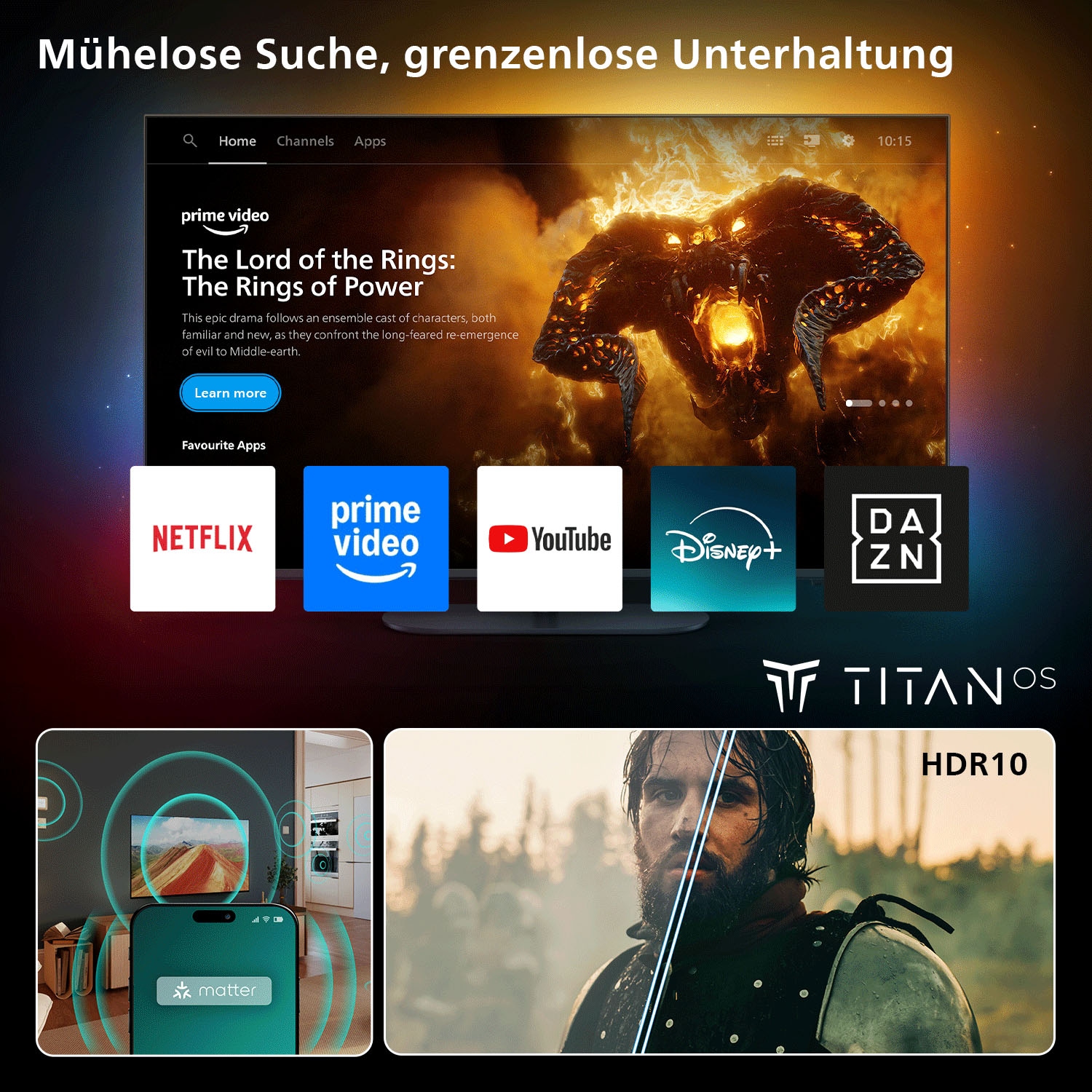 Philips LED-Fernseher »24PHS6050/12« 60 cm/24 ″ HD ready Smart-TV