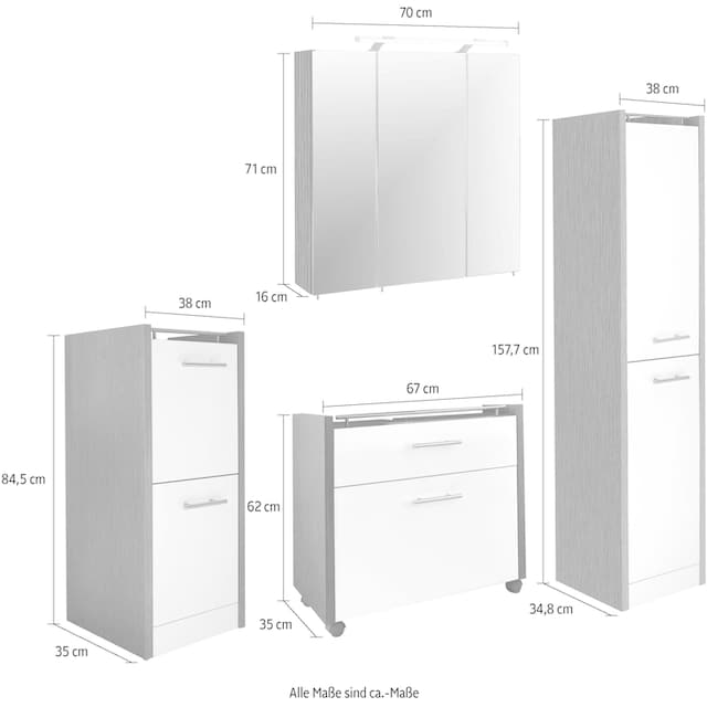 Schildmeyer Badmöbel-Set »Triant«, (Set, 4 St.) bestellen bei OTTO