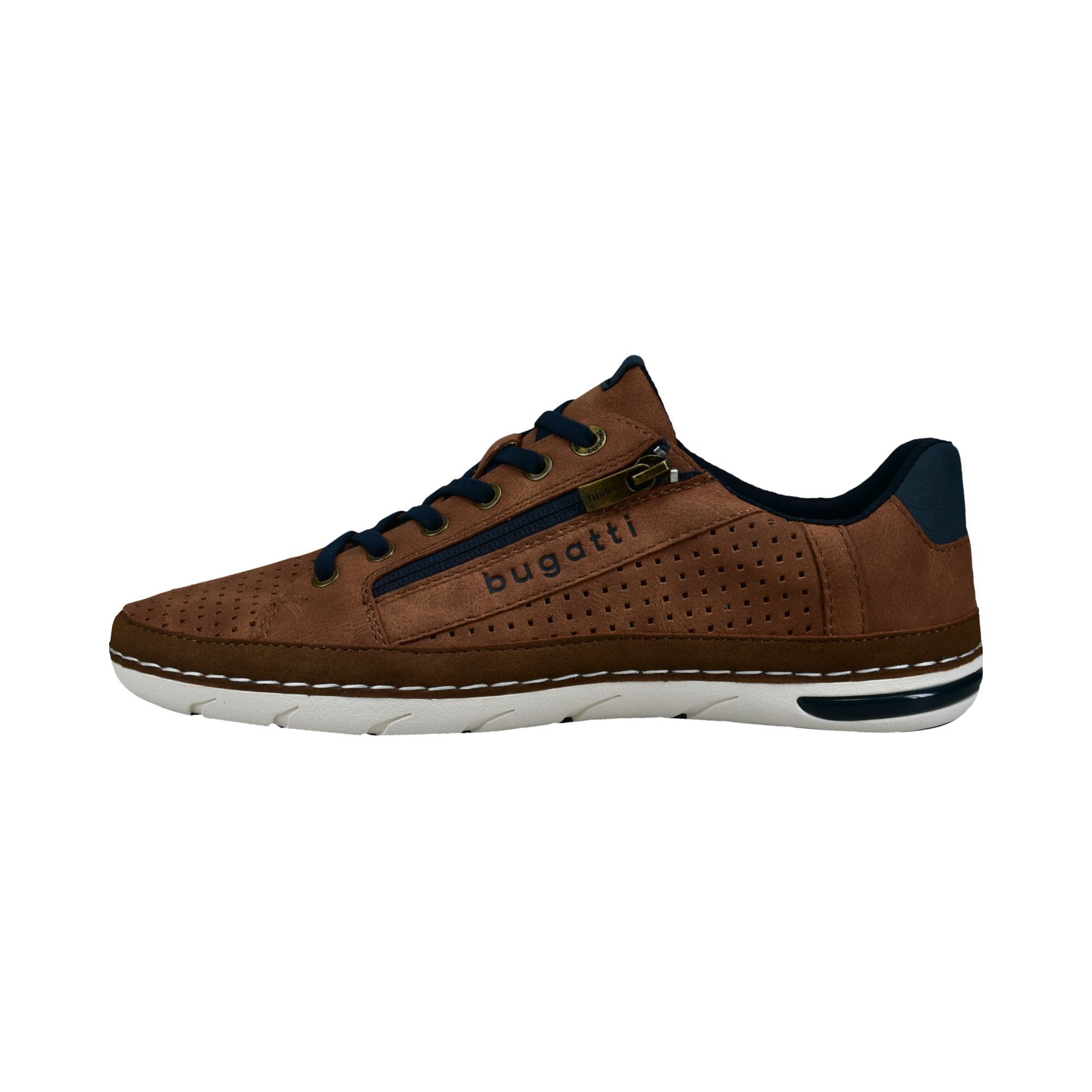 bugatti Sneaker  Halbschuh, Freizeitschuh mit praktischem Reißverschluss