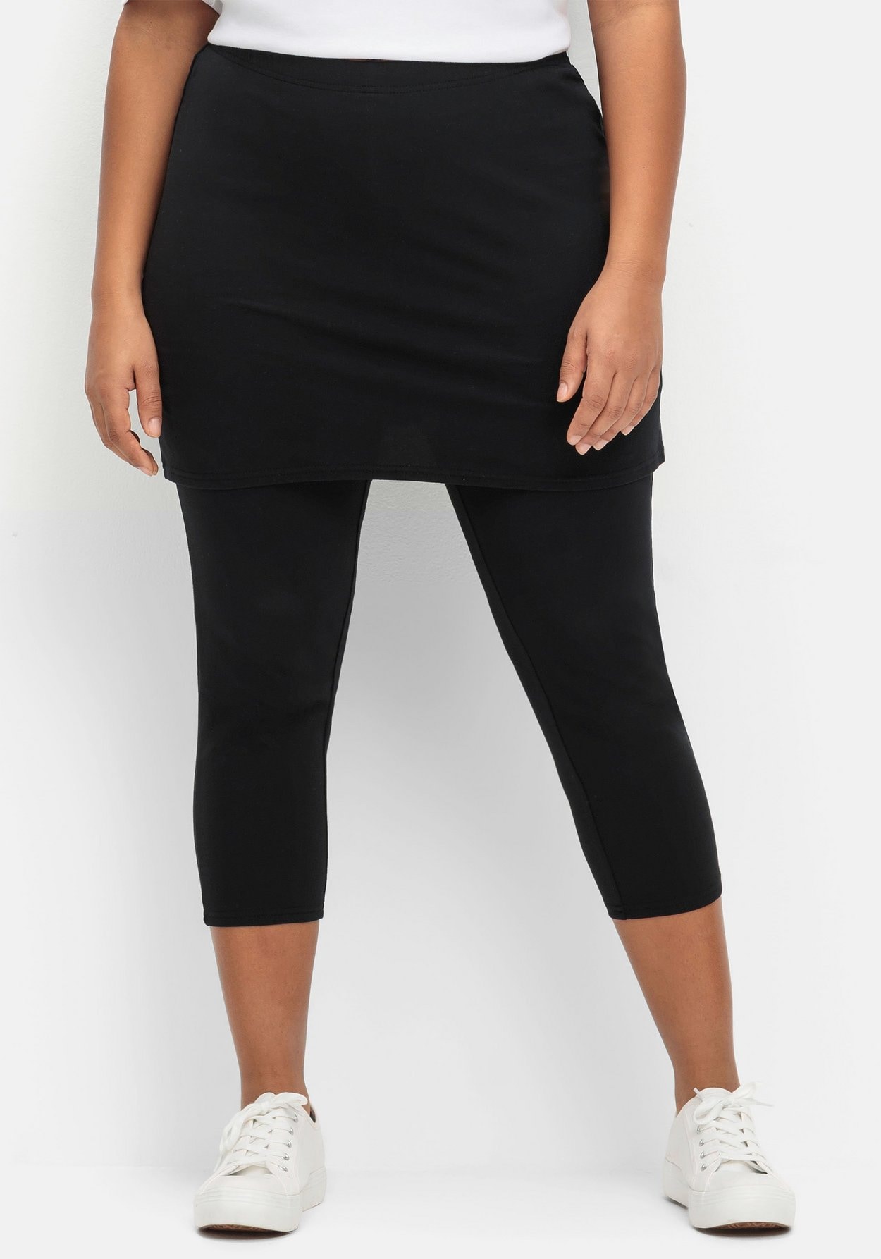 Sheego Leggings »Leggings mit angesetztem Minirock«