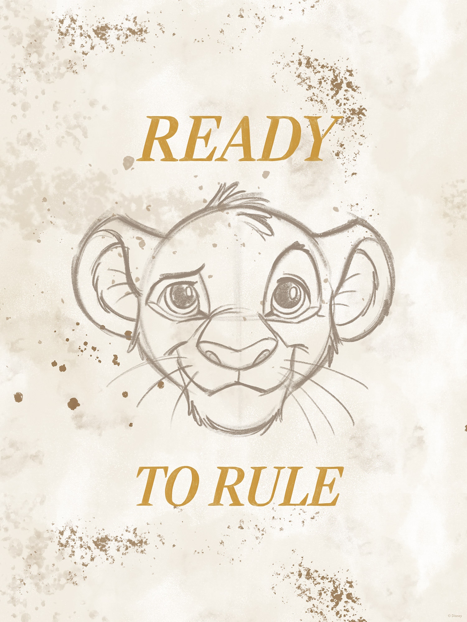 Komar Wandbild »Disney The Lion King Ready to Rule«, Disney, (Set, 1 St.), 30 x 40 cm (Breite x Höhe) - Kinderzimmer, Dekoration