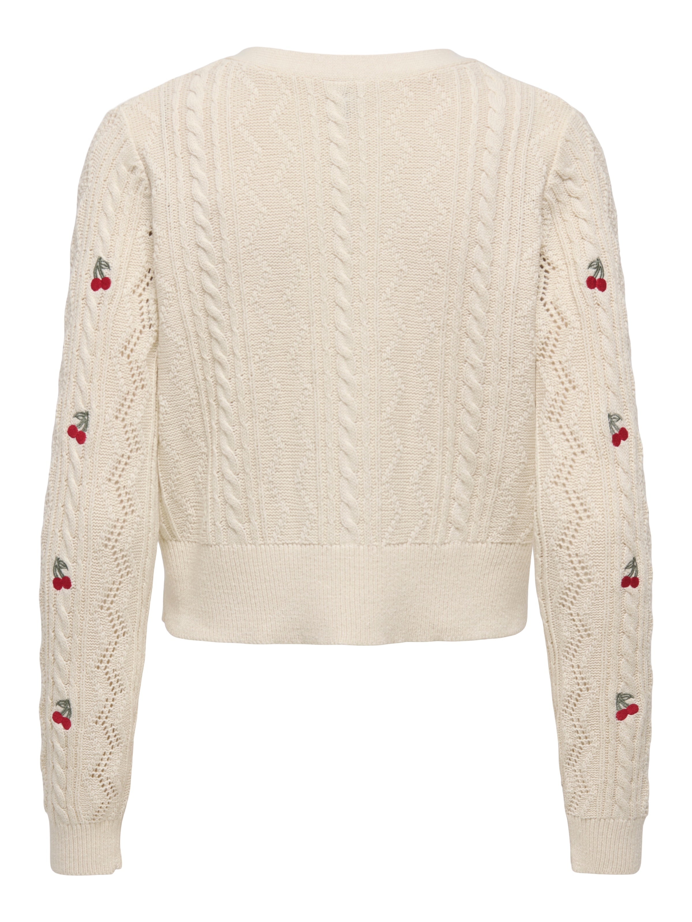 ONLY Strickjacke »ONLBIRTIE LS EMB V-NECK CARDIGAN KNT« mit Stickerei